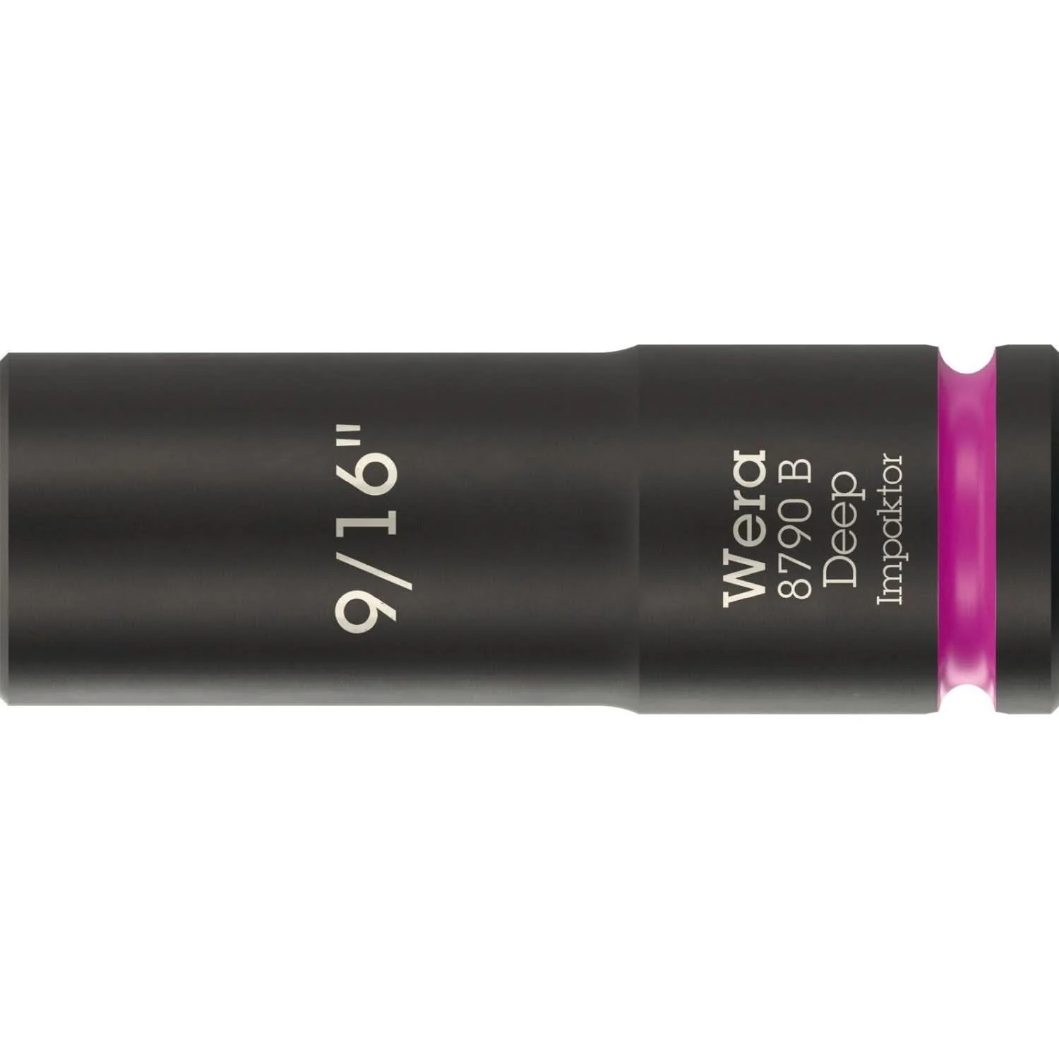 Wera 8790 B Impaktor Deep Socket With 3/8-in. Drive, 9/16-in.x63-mm. - Image 1