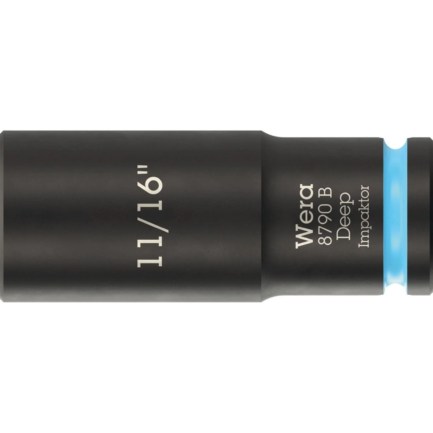 Wera 8790 B Impaktor Deep Socket With 3/8-in. Drive, 11/16-in.x63-mm. - Image 1
