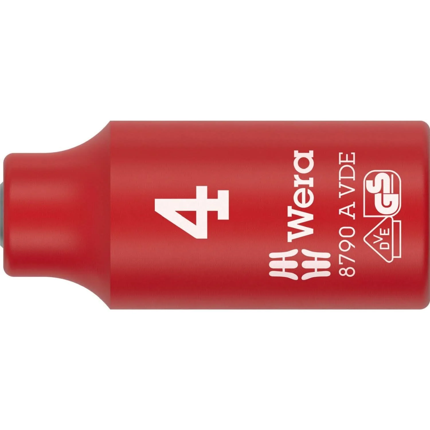 Wera 8790 A VDE Zyklop Socket, Insulated, With 1/4-in. Drive, 4x41-mm. - Image 1