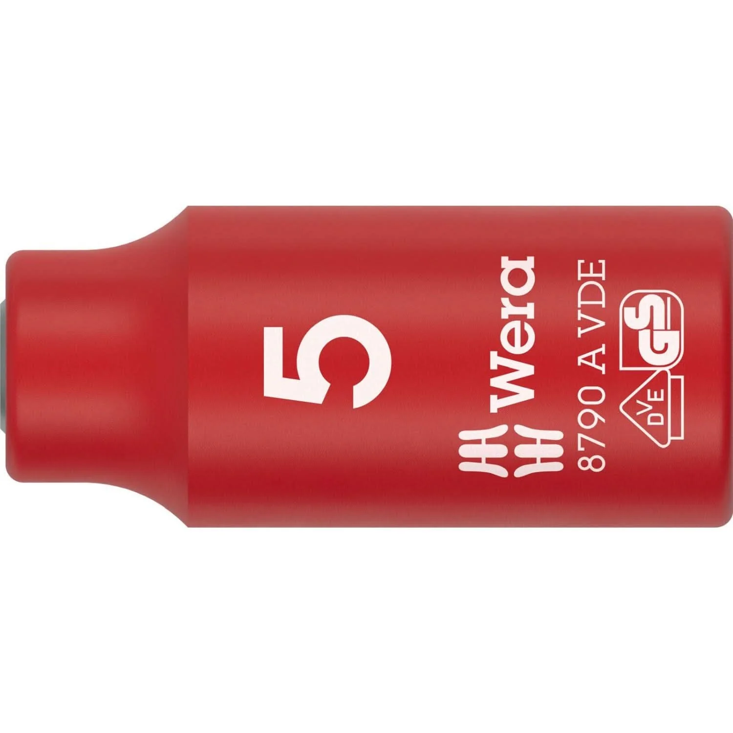 Wera 8790 A VDE Zyklop Socket, Insulated, With 1/4-in. Drive, 5x41-mm. - Image 1