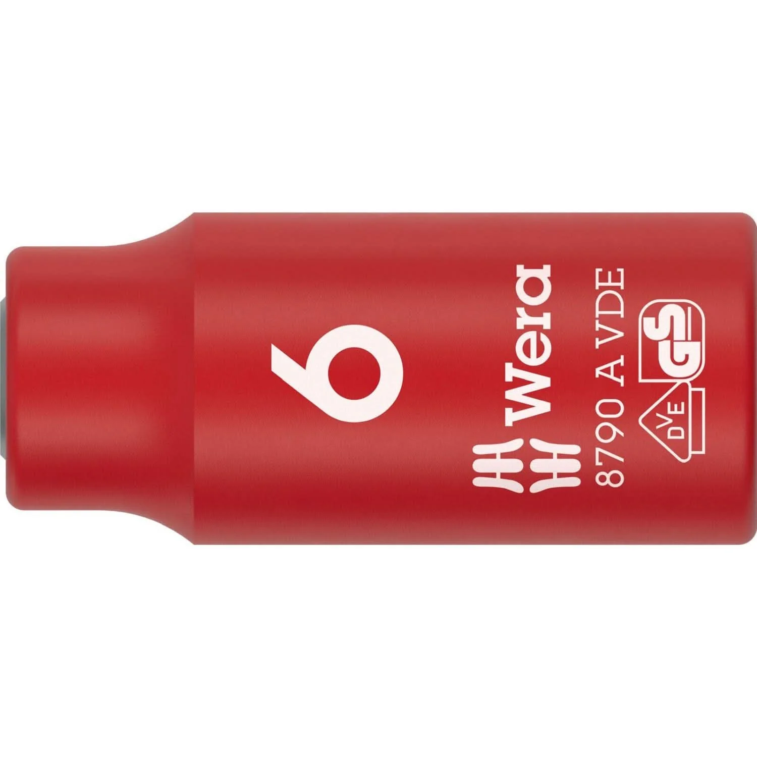 Wera 8790 A VDE Zyklop Socket, Insulated, With 1/4-in. Drive, 6x41-mm. - Image 1