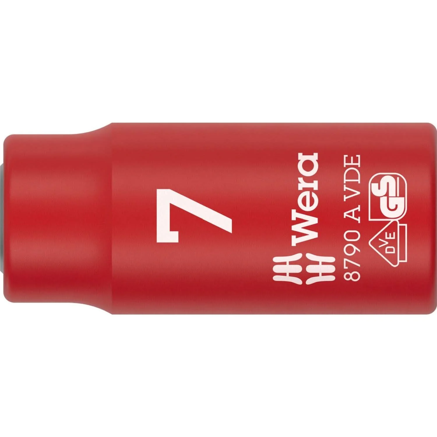 Wera 8790 A VDE Zyklop Socket, Insulated, With 1/4-in. Drive, 7x41-mm. - Image 1