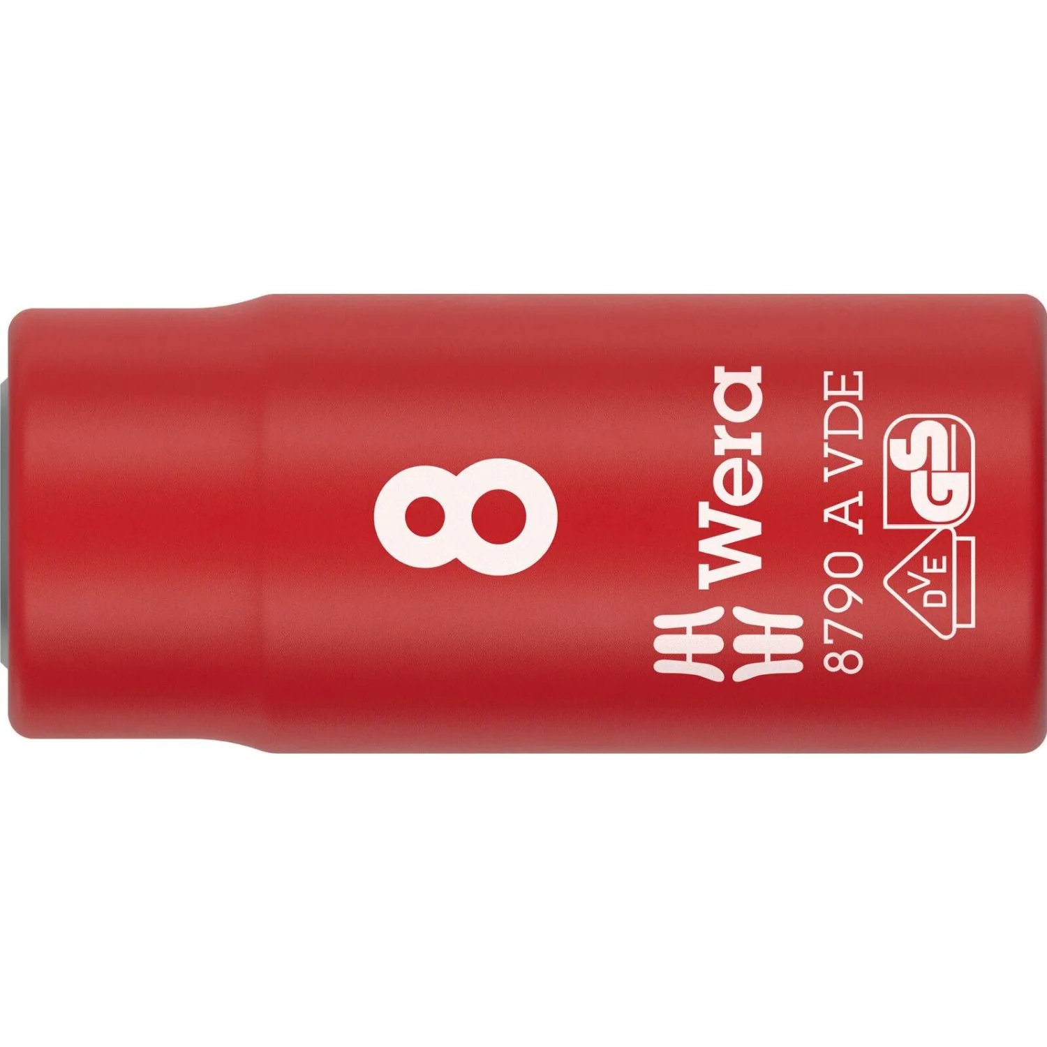 Wera 8790 A VDE Zyklop Socket, Insulated, With 1/4-in. Drive, 8x41-mm. - Image 1