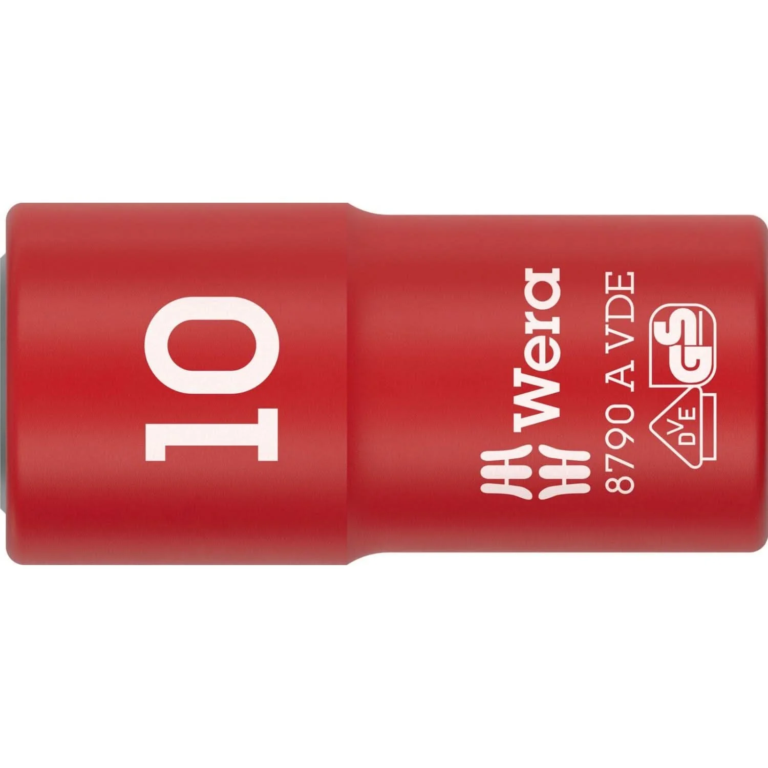 Wera 8790 A VDE Zyklop Socket, Insulated, With 1/4-in. Drive, 10x41-mm. - Image 1