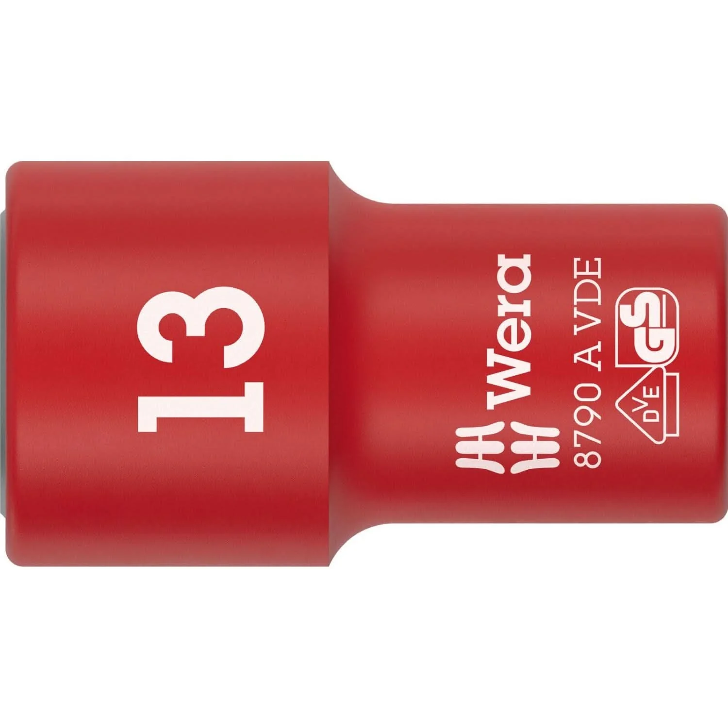 Wera 8790 A VDE Zyklop Socket, Insulated, With 1/4-in. Drive, 13x41-mm. - Image 1