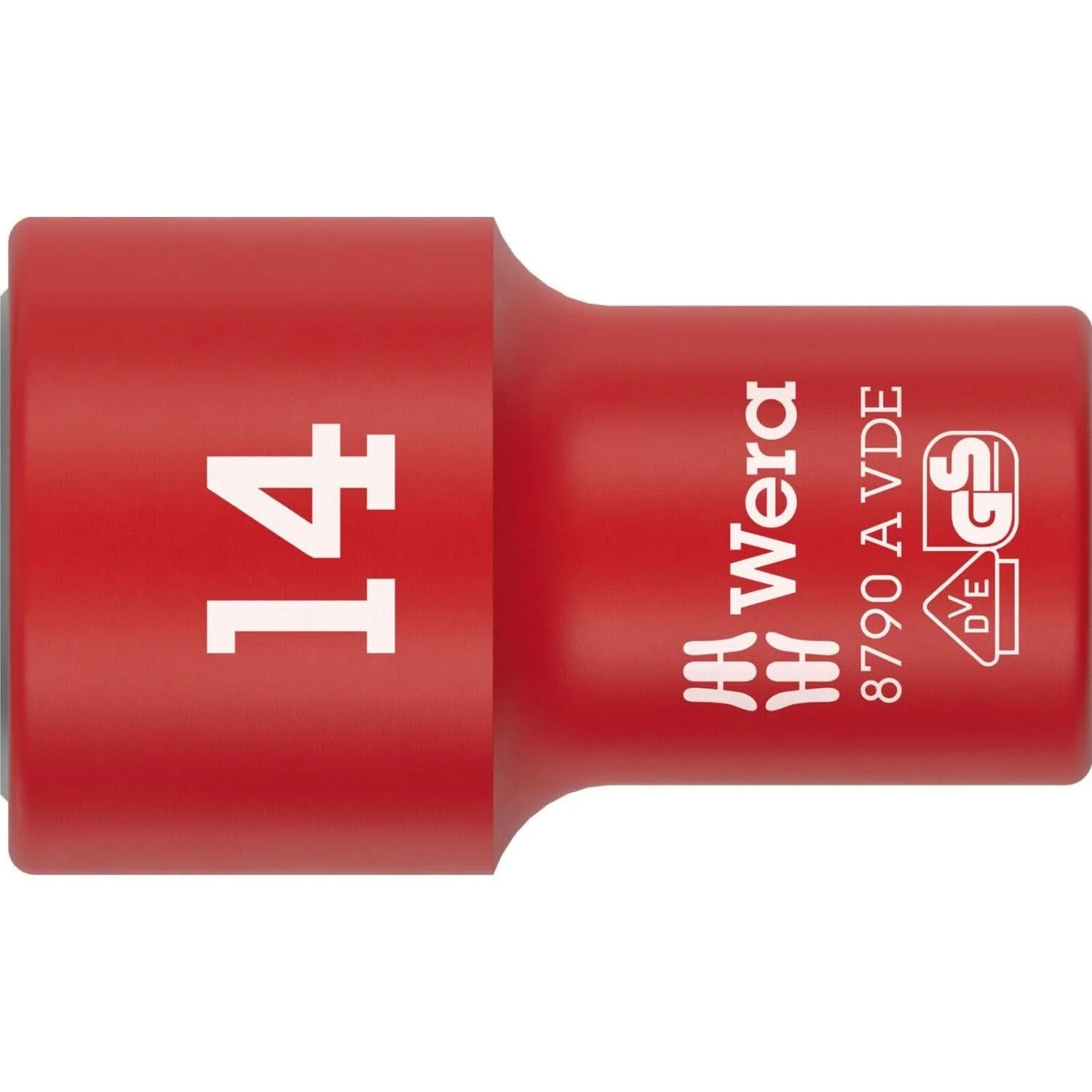Wera 8790 A VDE Zyklop Socket, Insulated, With 1/4-in. Drive, 14x41-mm. - Image 1