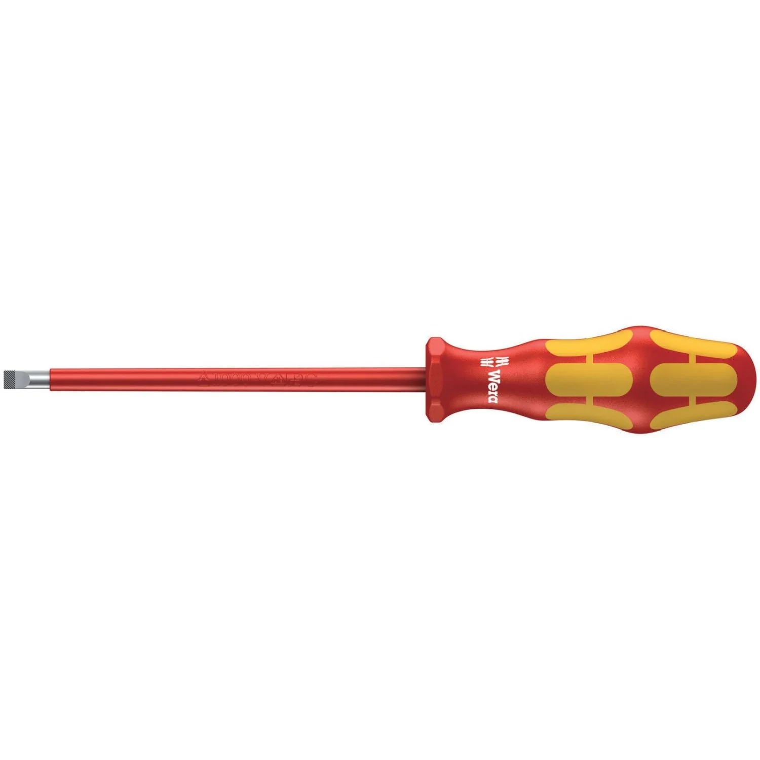 Wera 160 I VDE Insulated Screwdriver For Slotted Screws, 1x5.5x125-mm. - Image 1