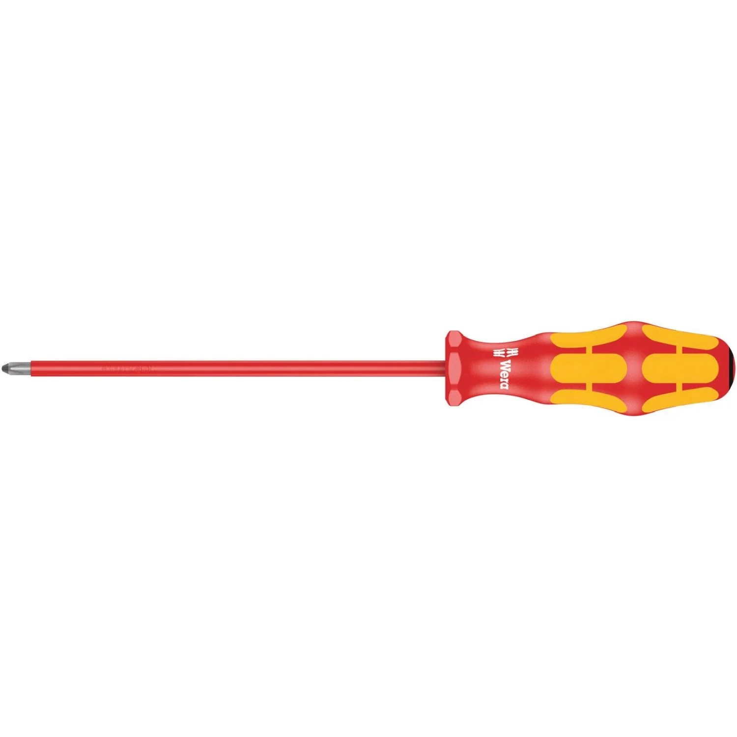 Wera 165 I Pz VDE Insulated Screwdriver For Pozidriv Screws, Pz 1x150-mm. - Image 1