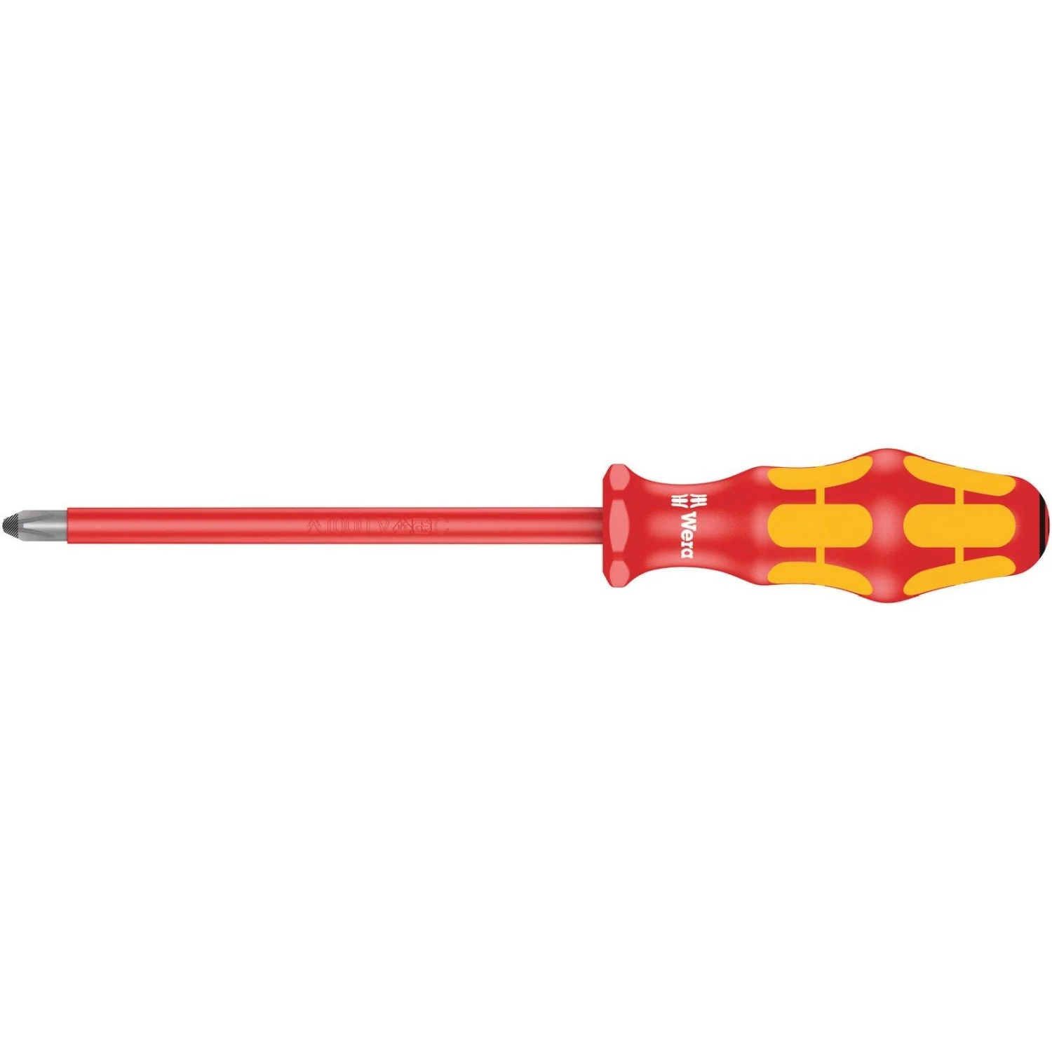 Wera 165 I Pz VDE Insulated Screwdriver For Pozidriv Screws, Pz 3x150-mm. - Image 1