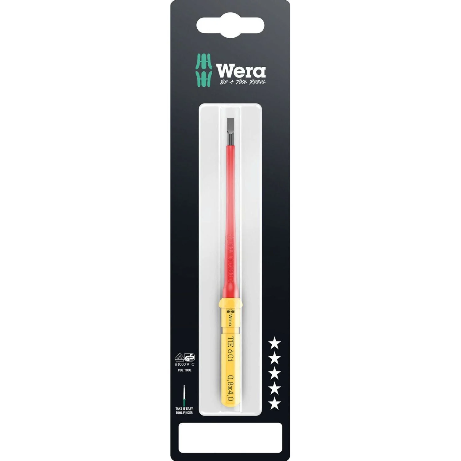 Wera Kraftform Kompakt VDE 60 I Take It Easy SB, 0.8x4x157-mm. - Image 2