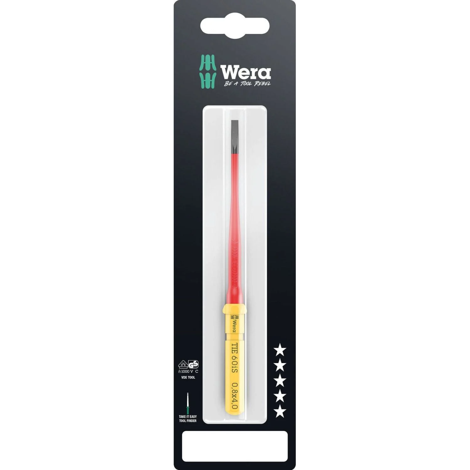 Wera Kraftform Kompakt VDE 60 Is Take It Easy SB, 0.8x4x157-mm. - Image 1