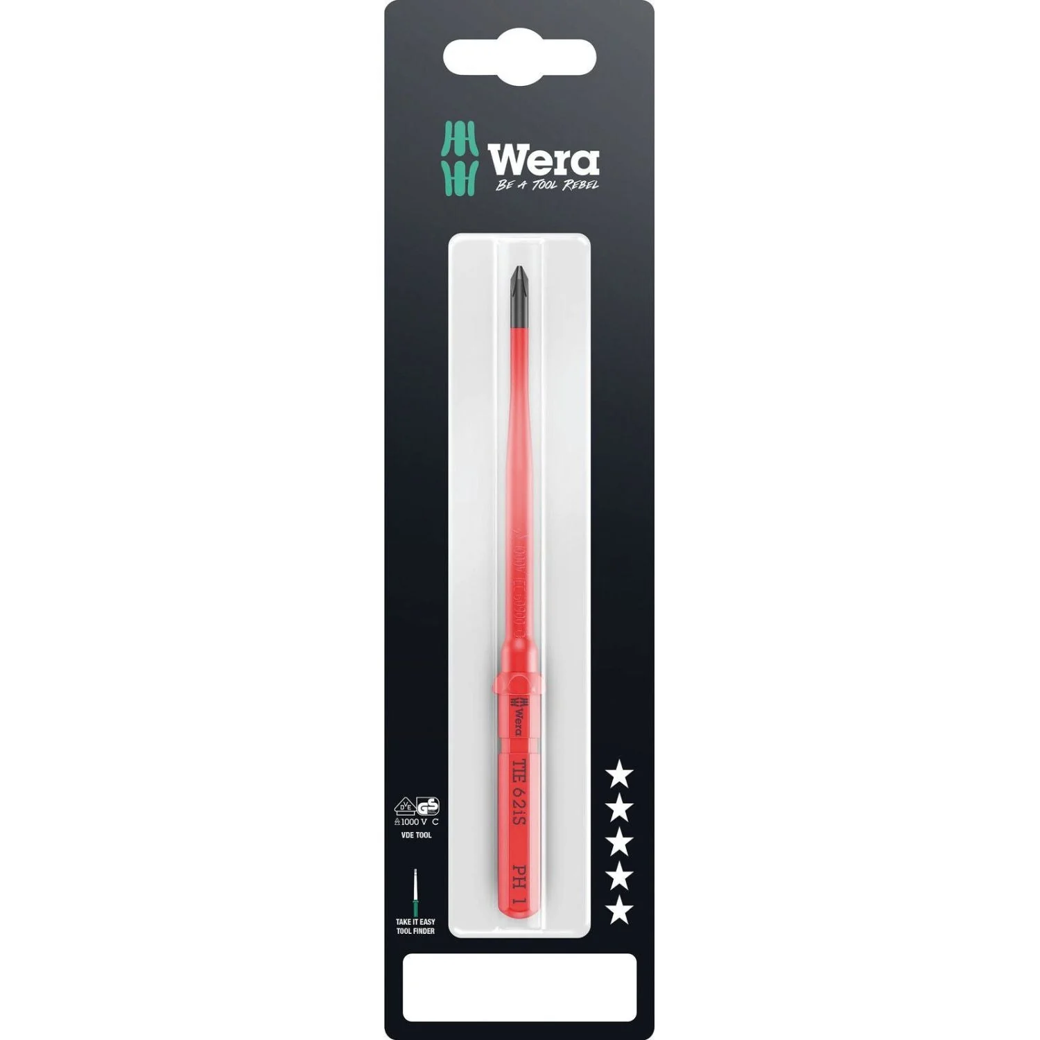 Wera Kraftform Kompakt VDE 62 Is Take It Easy SB, Ph 1x157-mm. - Image 1