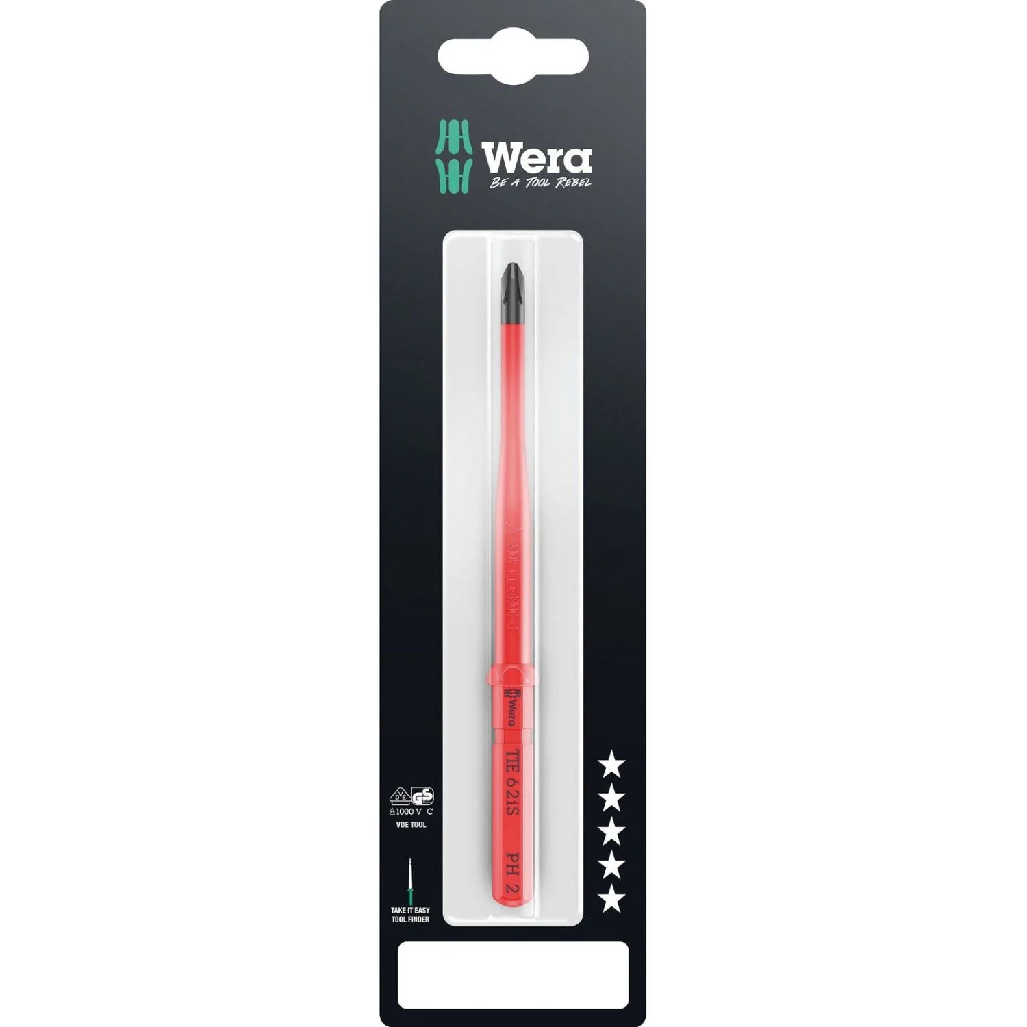 Wera Kraftform Kompakt VDE 62 Is Take It Easy SB, Ph 2x157-mm. - Image 1