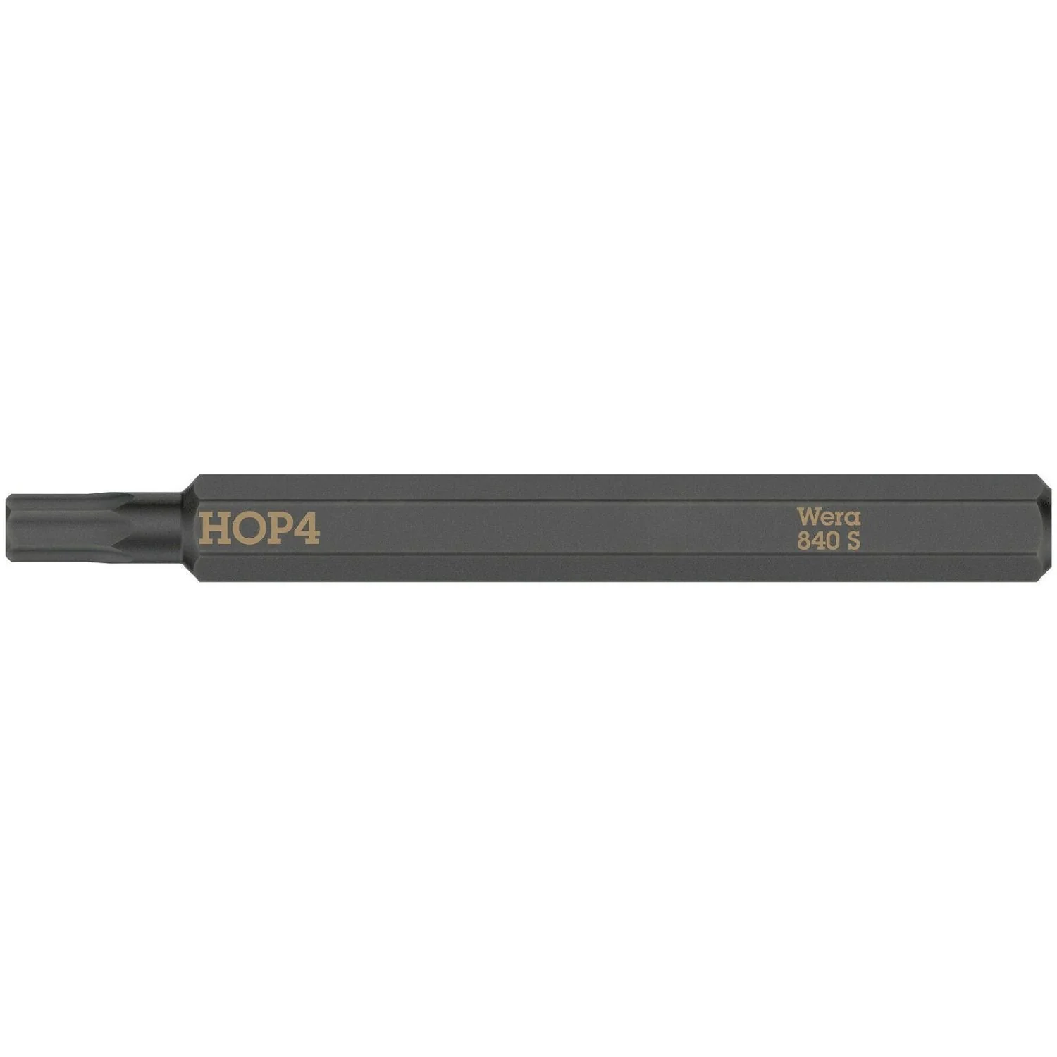 Wera 840 S Hex-Plus Bit For Impact Screwdrivers, 4x70-mm. - Image 1