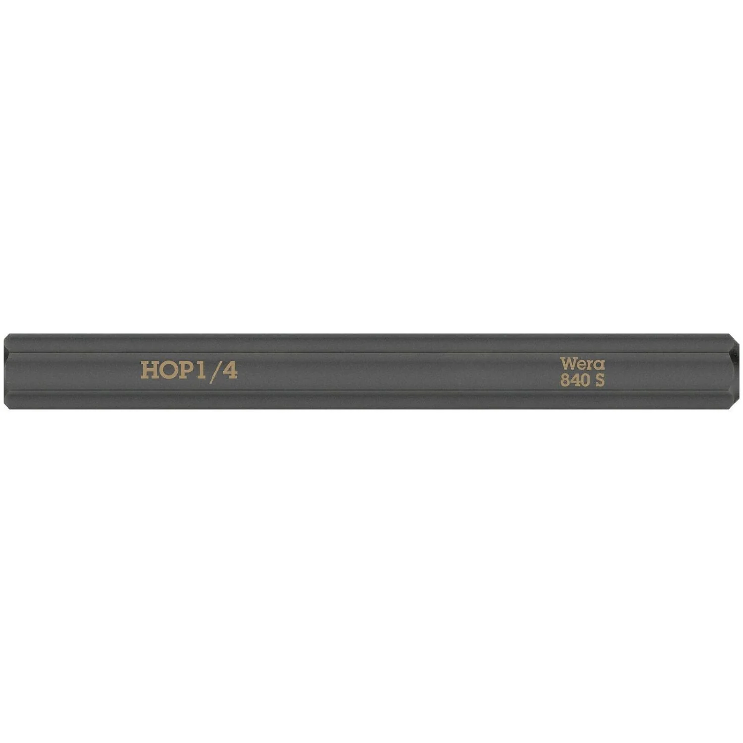 Wera 840 S Hex-Plus Bit For Impact Screwdrivers, 1/4-in.x70-mm. - Image 1