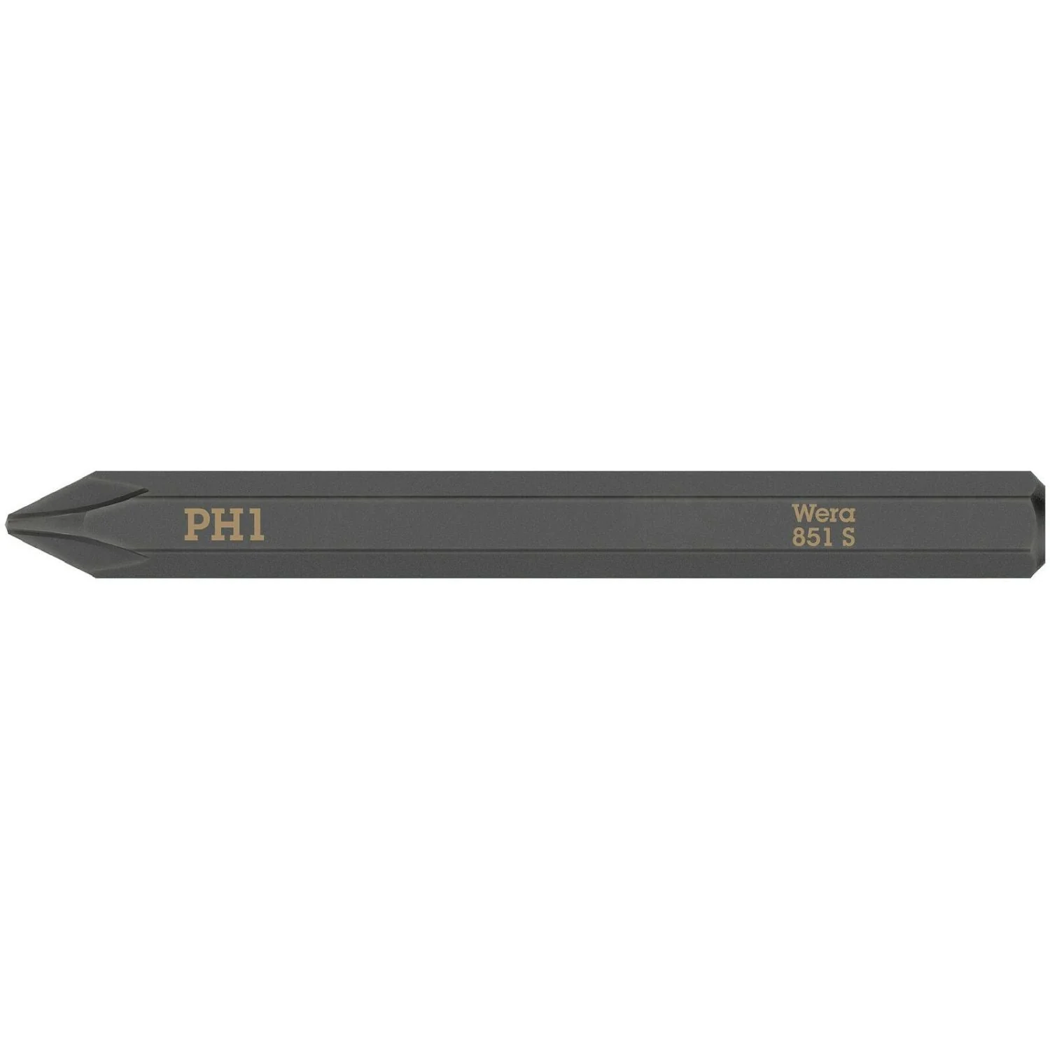 Wera 851 S Phillips Bit For Impact Screwdrivers, Ph 1x70-mm. - Image 1