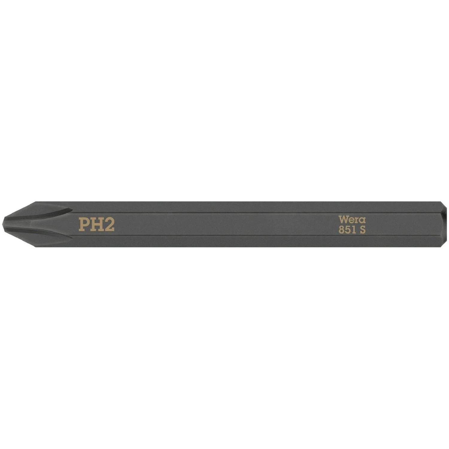 Wera 851 S Phillips Bit For Impact Screwdrivers, Ph 2x70-mm. - Image 2