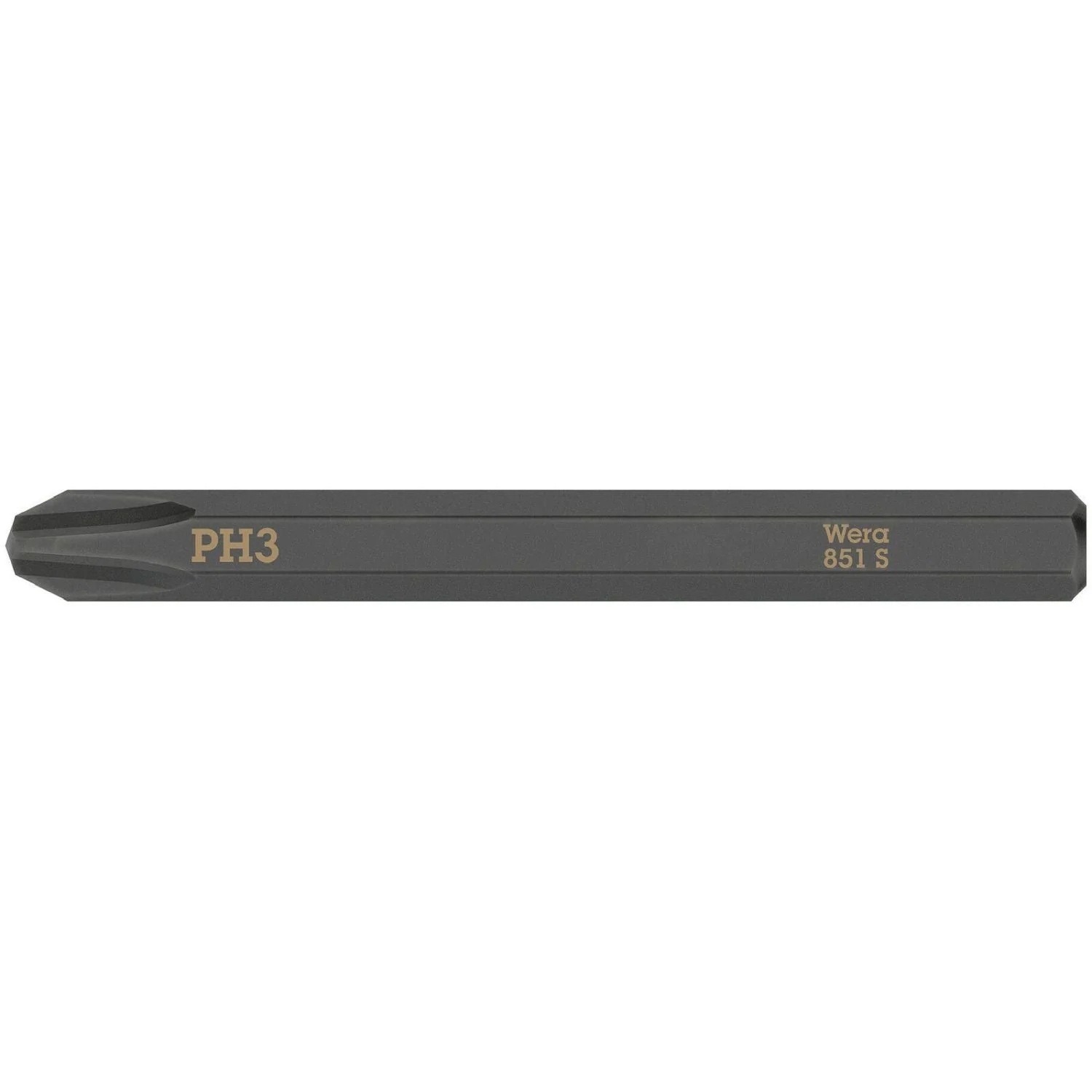 Wera 851 S Phillips Bit For Impact Screwdrivers, Ph 3x70-mm. - Image 1