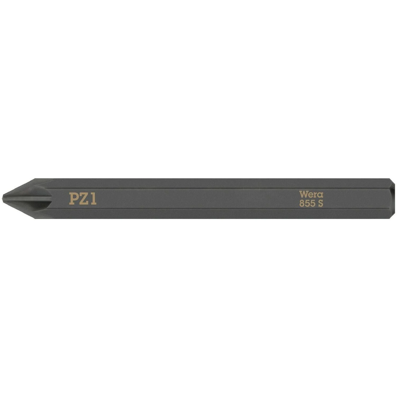 Wera 855 S Pozidriv Bit For Impact Screwdrivers, Pz 1x70-mm. - Image 1