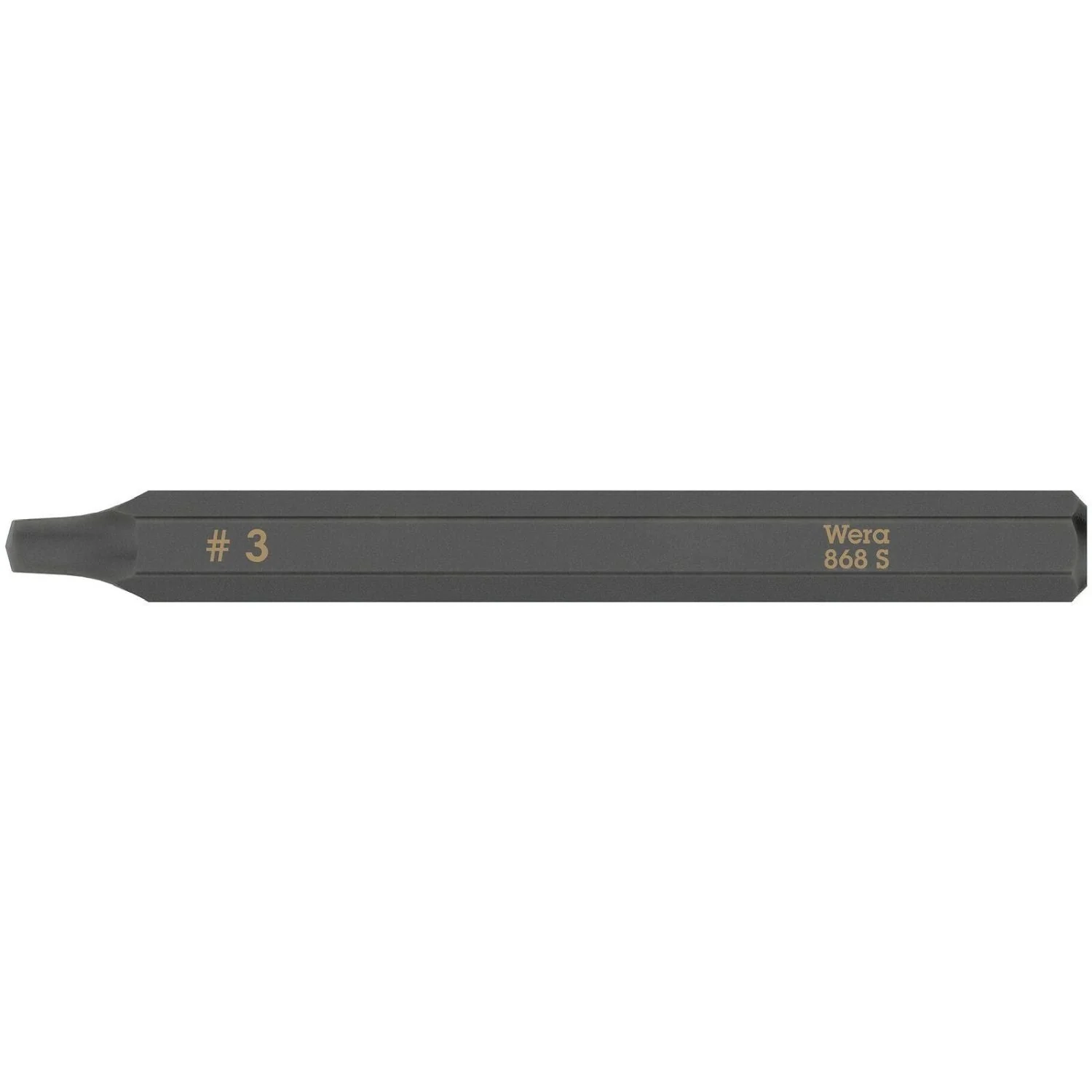 Wera 868 S Square Head Socket Bit For Impact Screwdrivers, # 3x70-mm. - Image 1