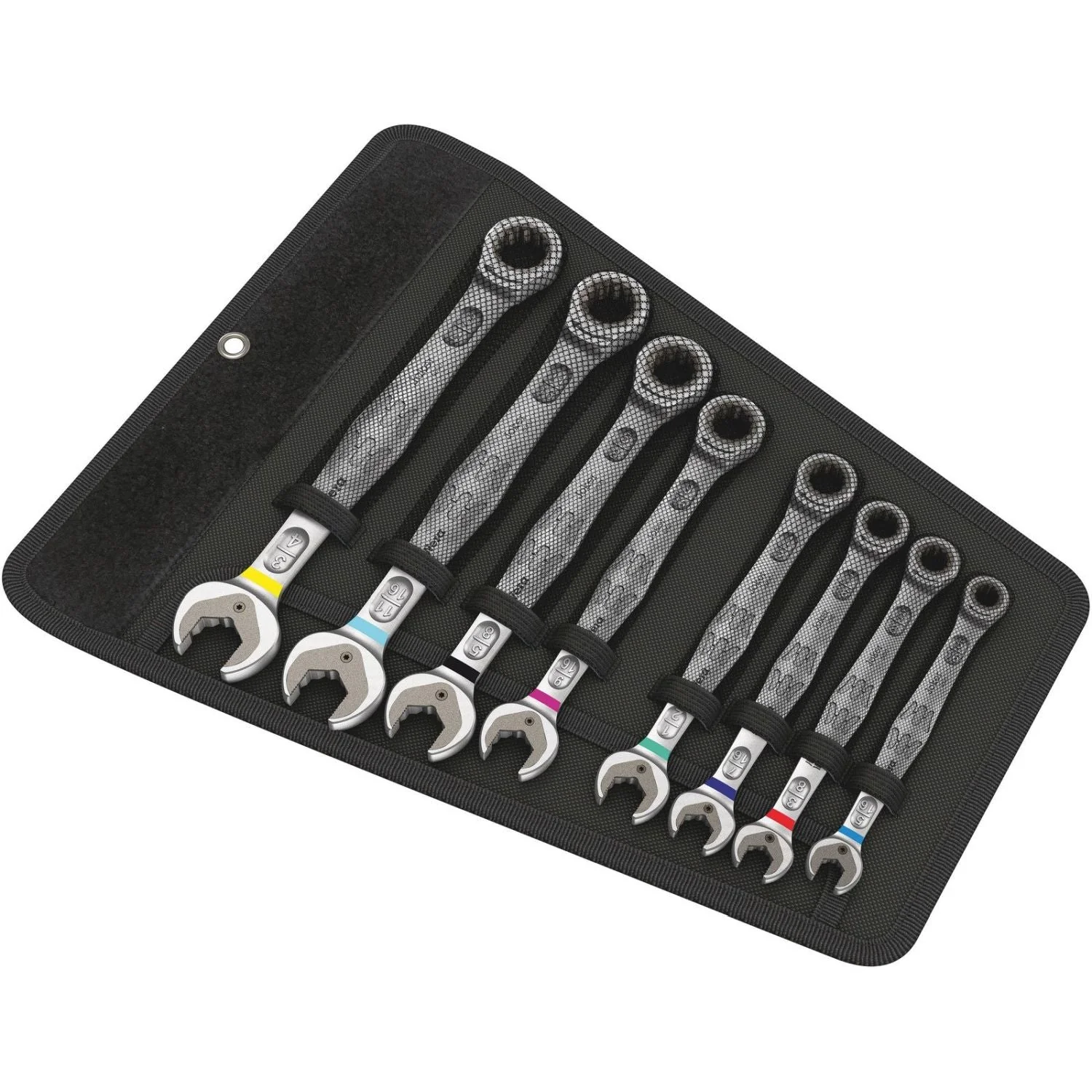 Wera 6000 Joker 8 Imperial Set 1 Ratcheting Combination Wrenches Set, Imperial, 8-Pieces - Image 2