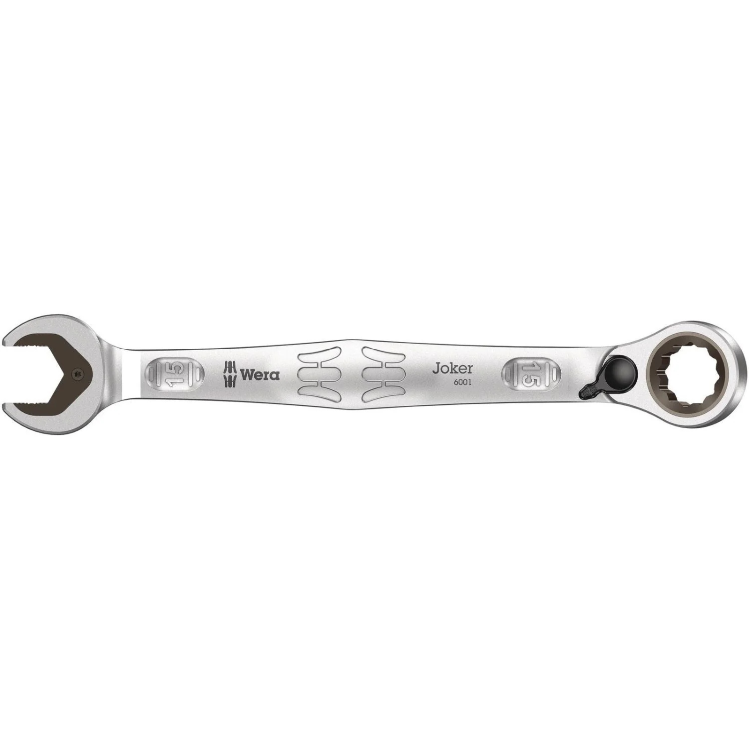 Wera 6001 Joker Switch Ratcheting Combination Wrench, With Switch Lever, 15x199-mm. - Image 1