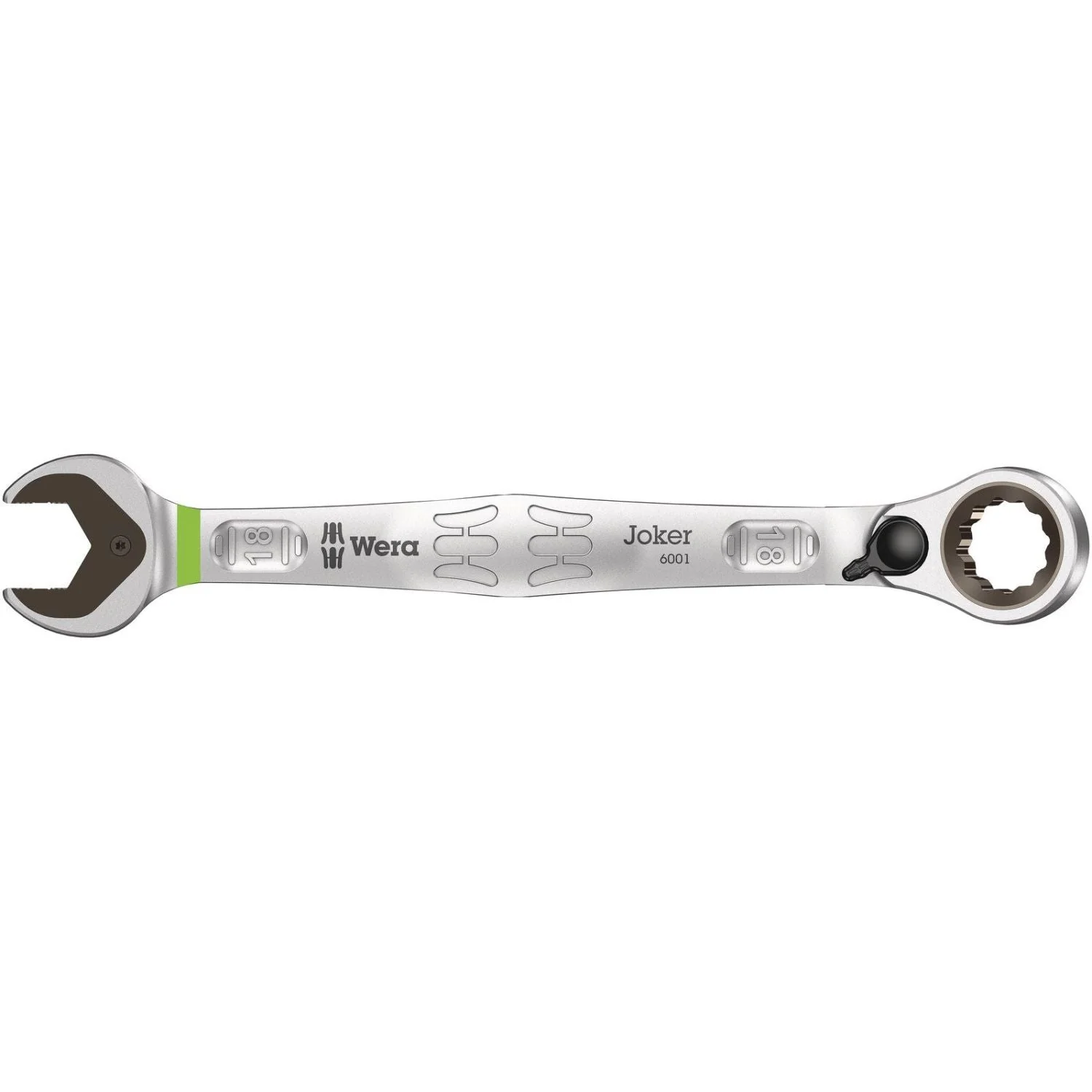 Wera 6001 Joker Switch Ratcheting Combination Wrench, With Switch Lever, 18x234-mm. - Image 1
