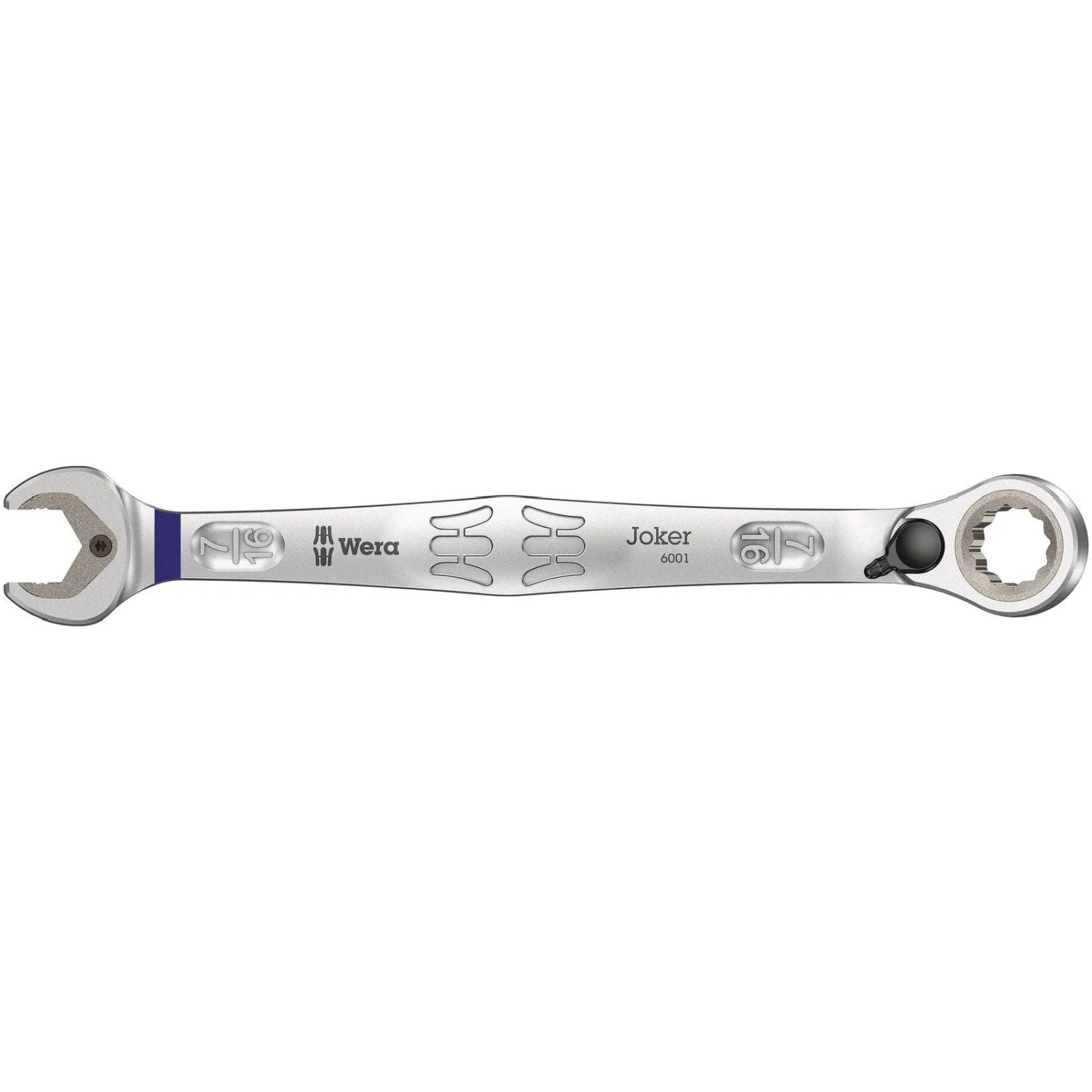 Wera 6001 Joker Switch Ratcheting Combination Wrench, With Switch Lever, Imperial, 7/16-in.x165-mm. - Image 1