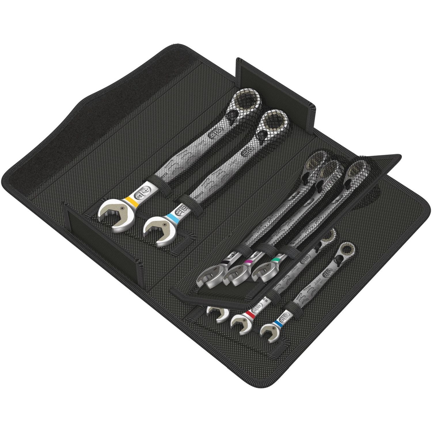 Wera 6001 Joker Switch 8 Imperial Set 1 Ratcheting Combination Wrenches Set, Imperial, 8-Pieces - Image 1