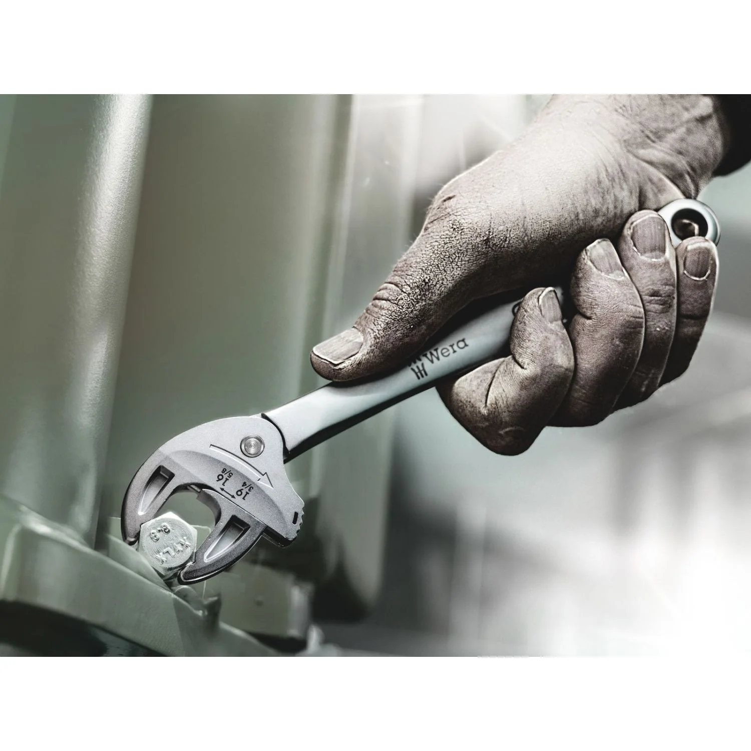 Wera 6004 Joker L Self-Setting Spanner, 16; 17; 18; 19x5/8; 11/16; 3/4-in.x224-mm. - Image 3