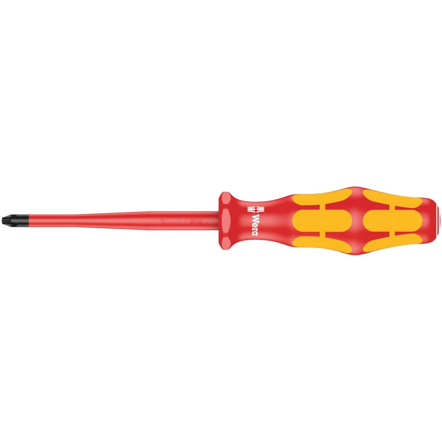 Wera 162 Iss Ph VDE Insulated Screwdriver With Reduced Blade Diameter For Phillips Screws, Ph 1x80-mm. - Image 1