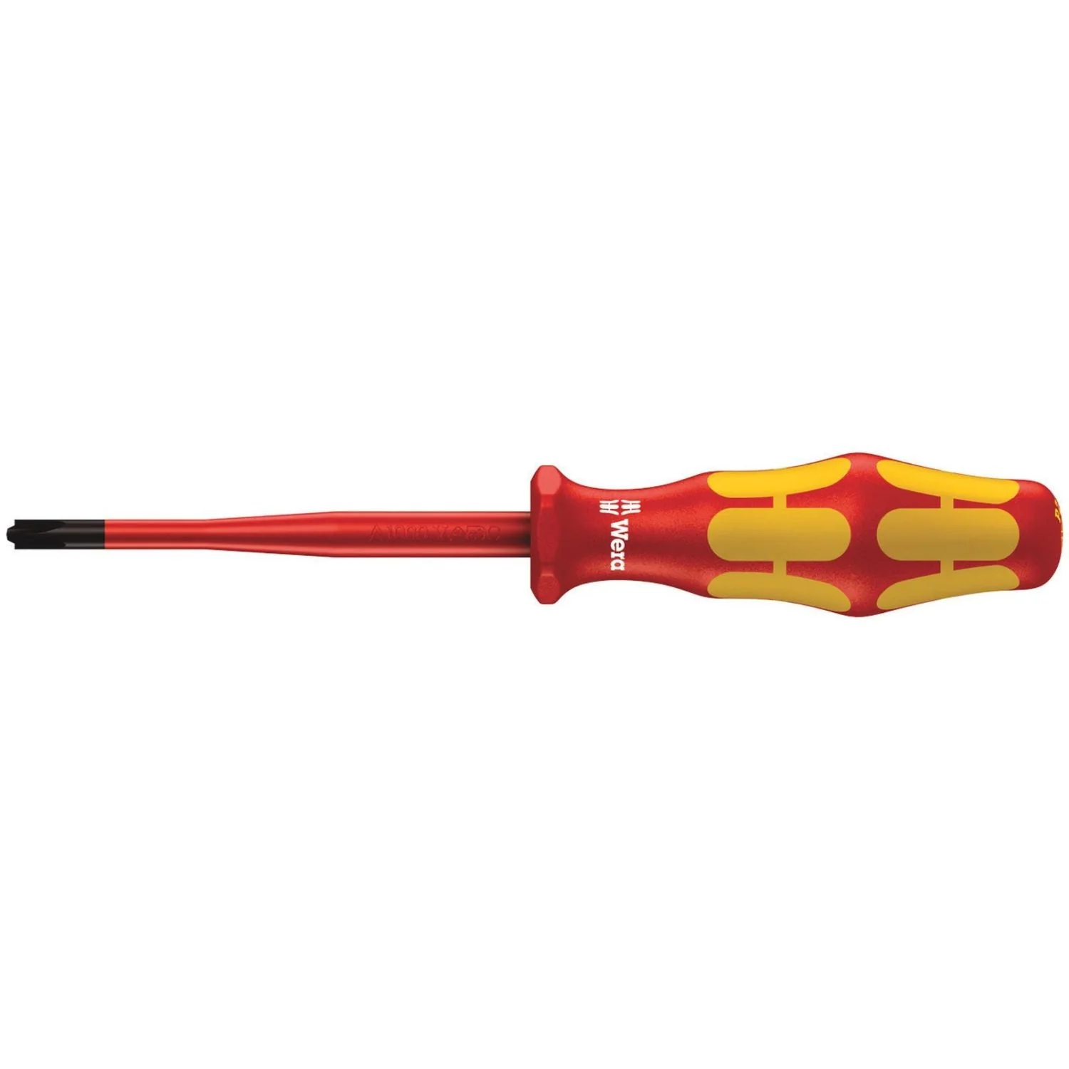Wera 165 Iss Pz/S VDE Insulated Screwdriver With Reduced Blade Diameter For Plusminus Screws (Pozidriv/Slotted), # 1x80-mm. - Image 1