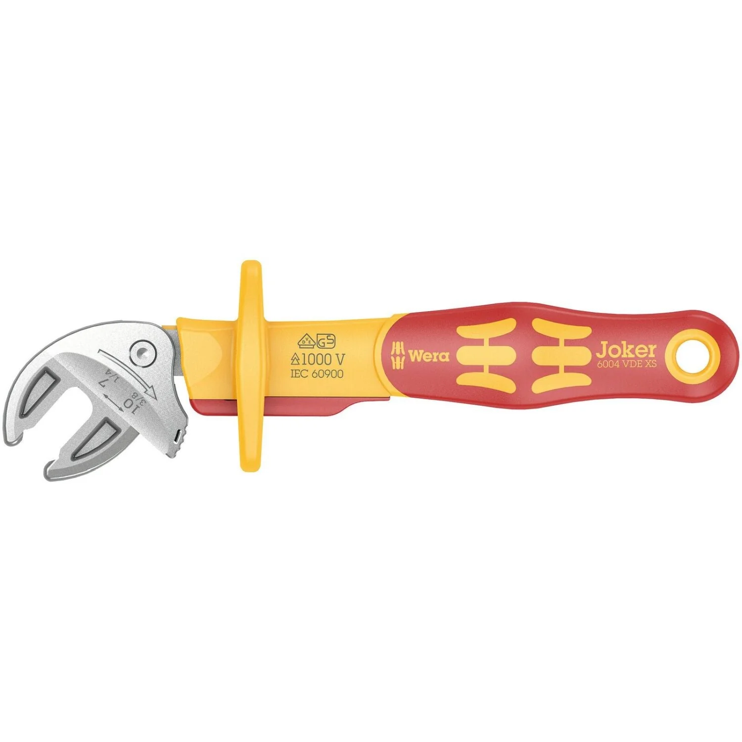 Wera 6004 Joker VDE Xs Vde-insulated, Self-Setting Spanner, 7; 8; 9; 10x1/4; 5/16; 3/8“-in.x119-mm. - Image 2