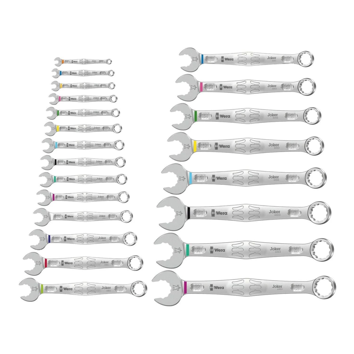 Wera 6003 Joker 22 Set 1 Combination Wrench Set, 22-Pieces - Image 2
