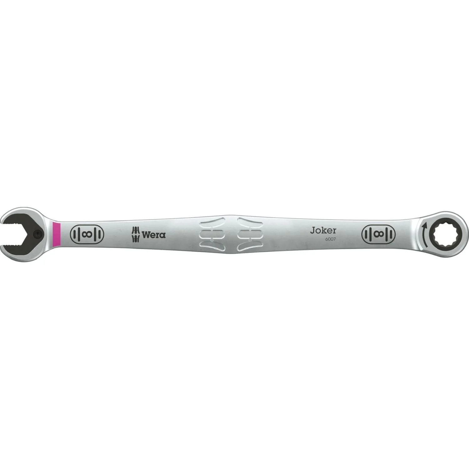 Wera 6007 Joker SB Ring Ratchet Spanner, Long Design, 8x180-mm. - Image 1