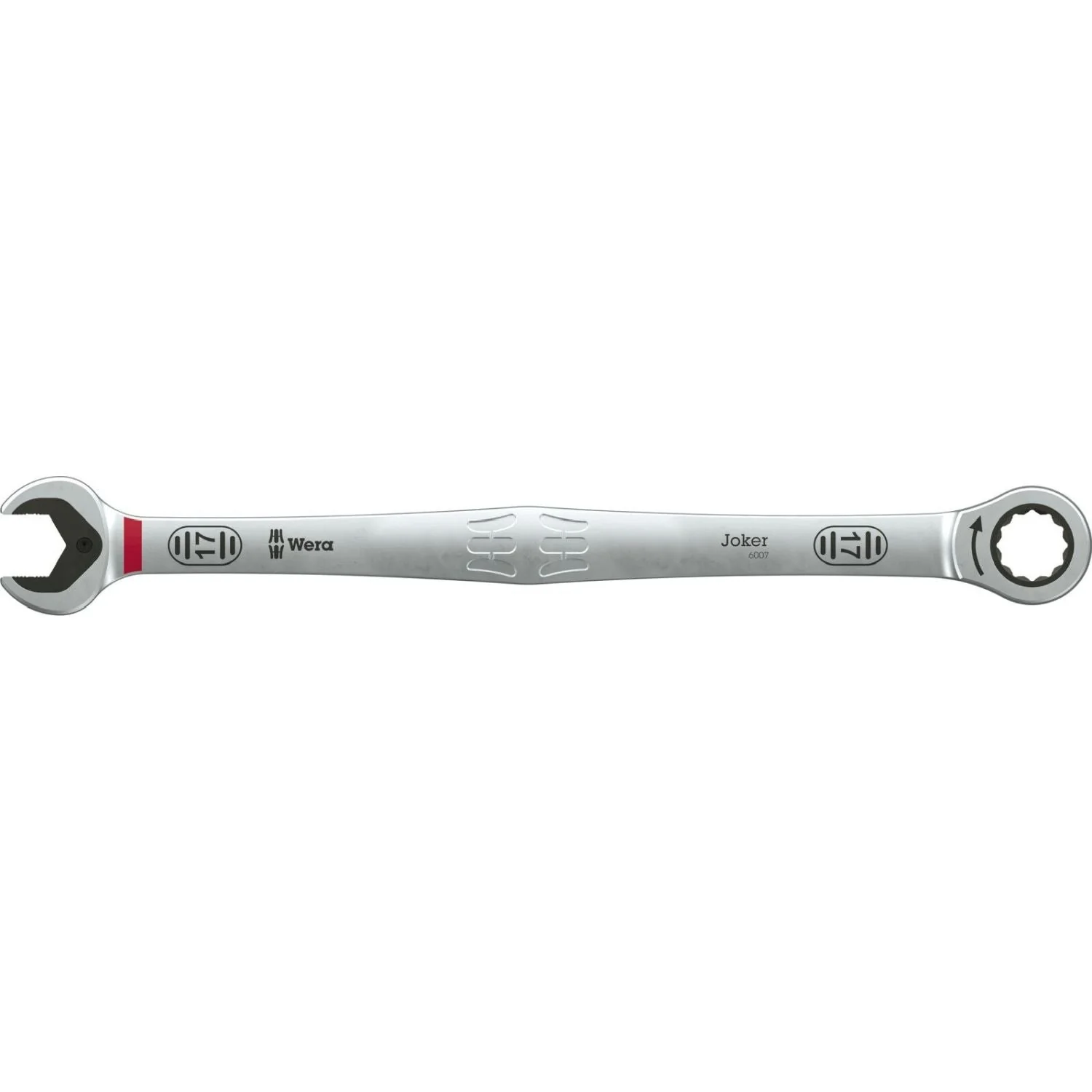 Wera 6007 Joker SB Ring Ratchet Spanner, Long Design, 17x304.5-mm. - Image 1
