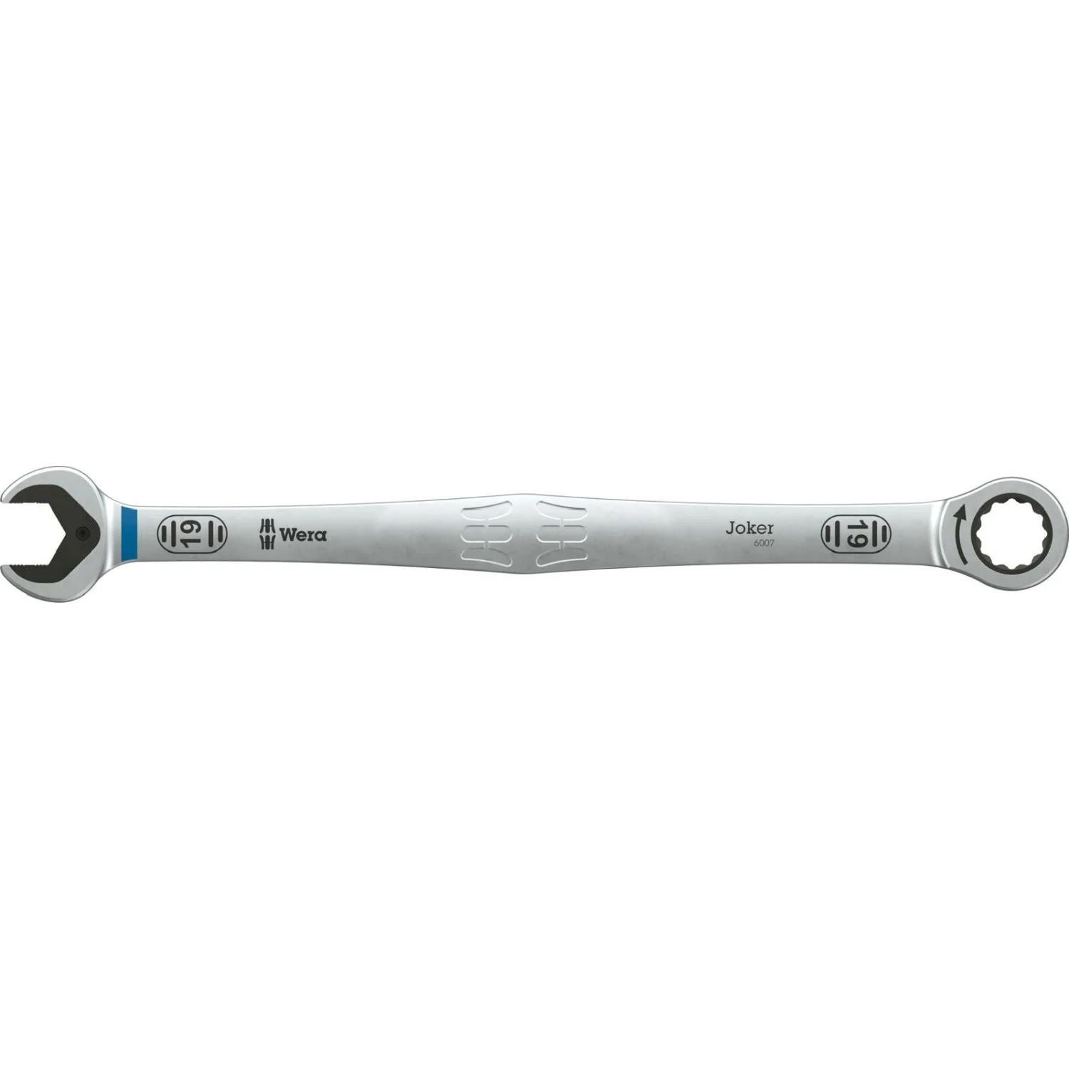 Wera 6007 Joker SB Ring Ratchet Spanner, Long Design, 19x334-mm. - Image 1
