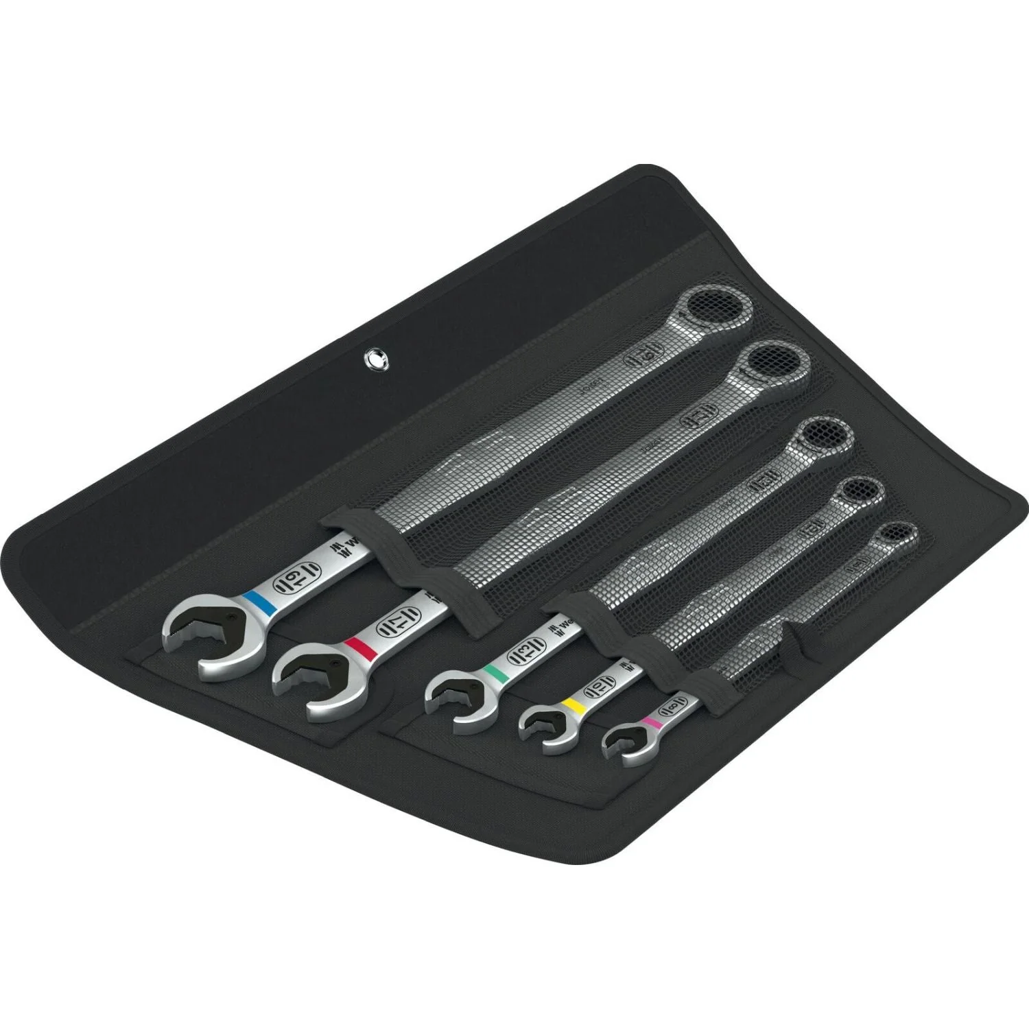 Wera 6007 Joker 5 Set 1 Ring Ratchet Spanner Set, 5-Pieces - Image 2