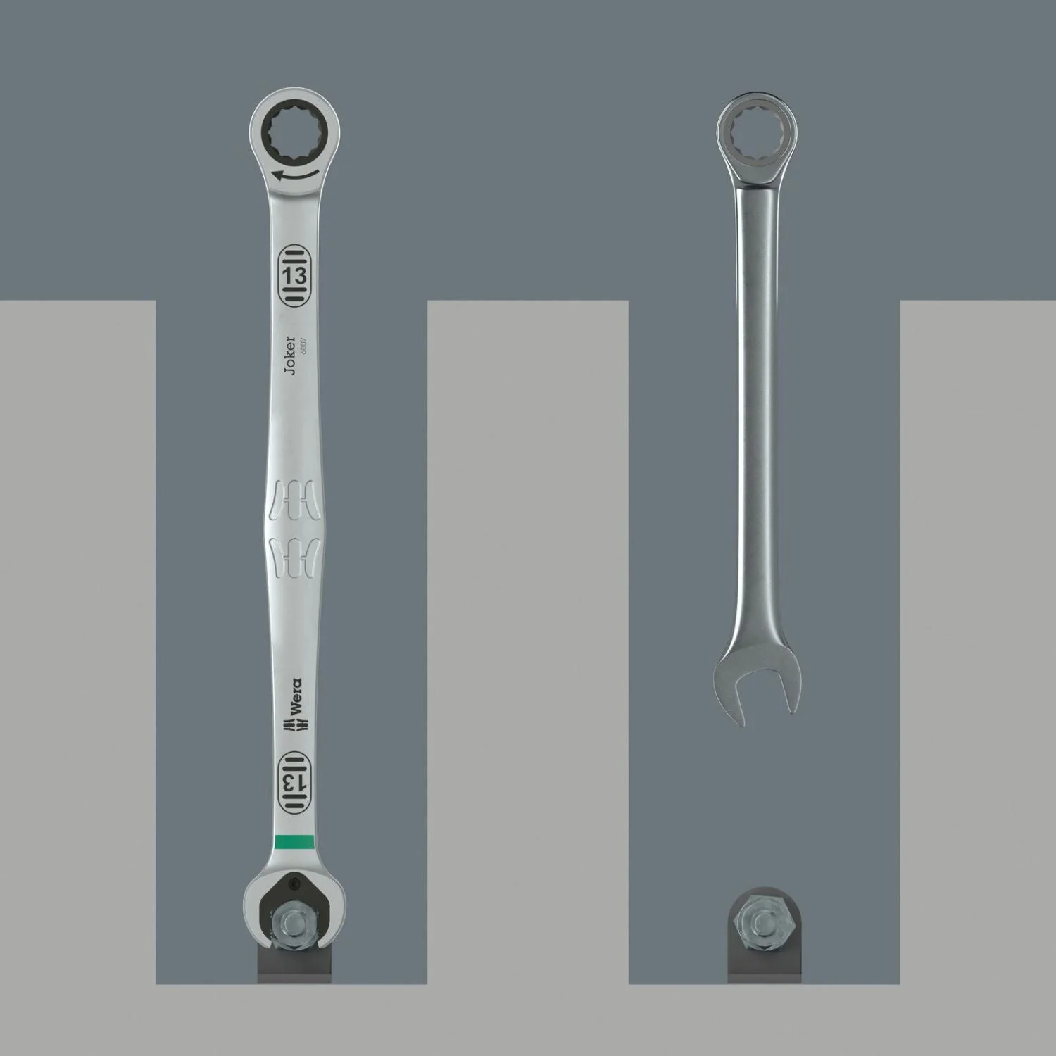 Wera 6007 Joker 5 Set 1 Ring Ratchet Spanner Set, 5-Pieces - Image 3