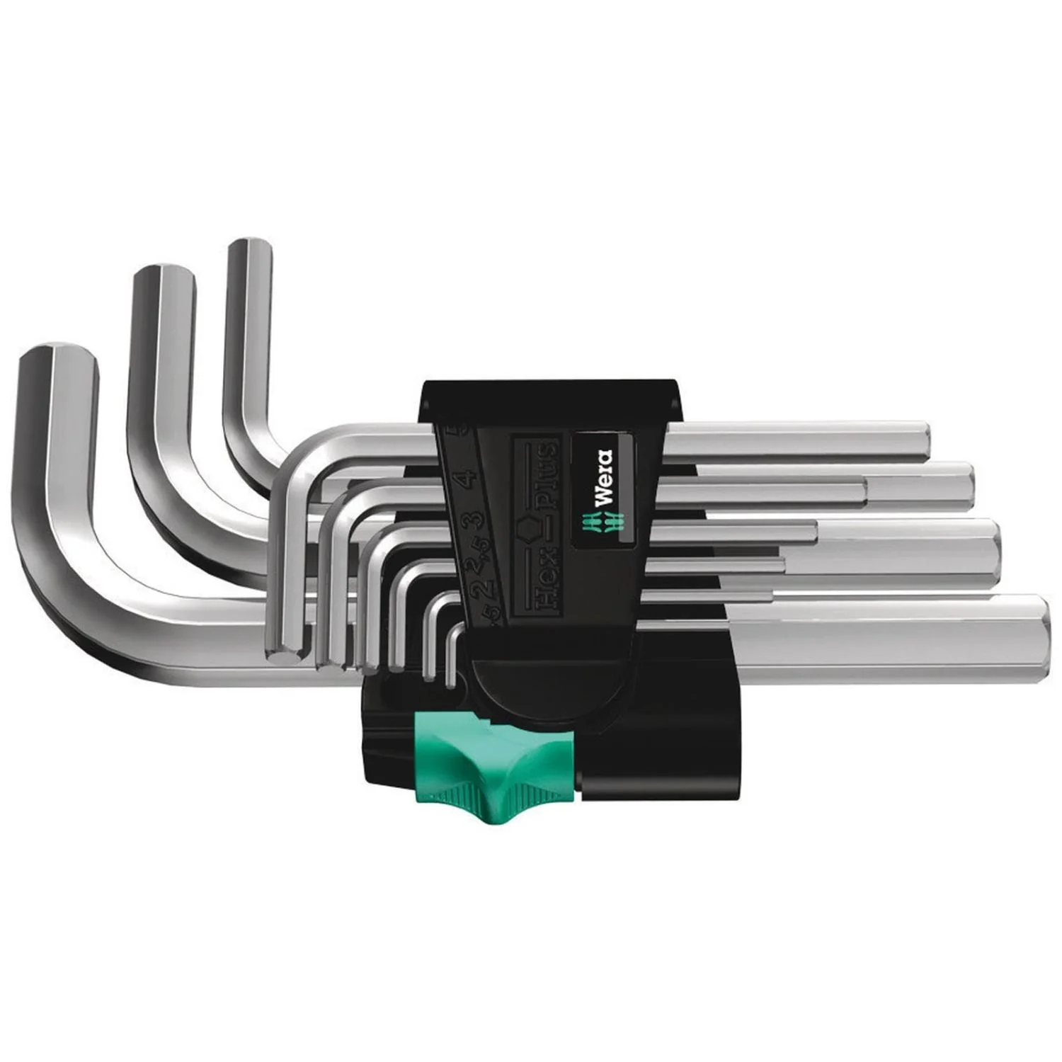 Wera 950/9 Hex-Plus 5 L-Key Set, Metric, Chrome-Plated, 9-Pieces - Image 2
