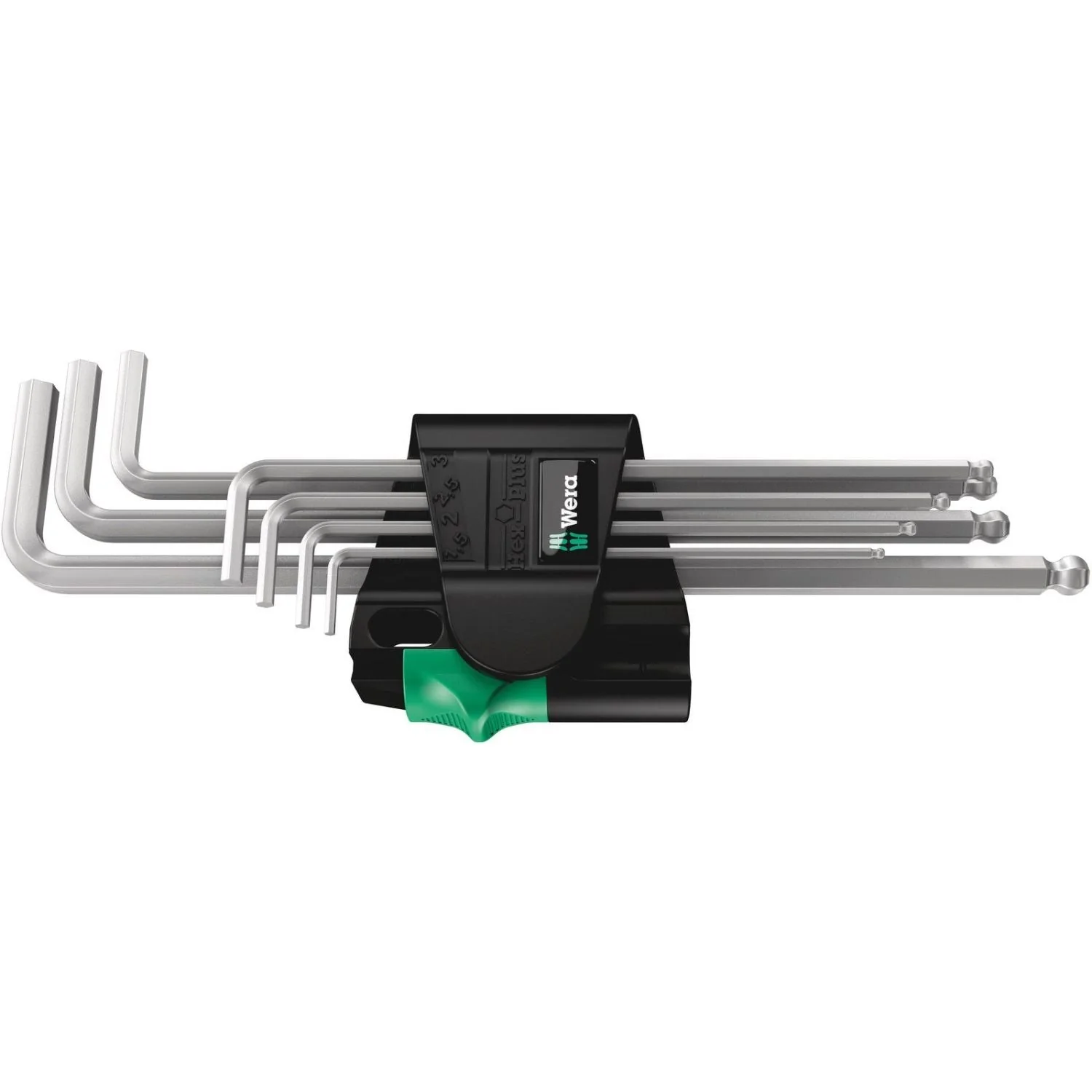 Wera 950/7 Hex-Plus Magnet 1 Magnetic L-Key Set, Metric, Chrome-Plated, 7-Pieces - Image 1