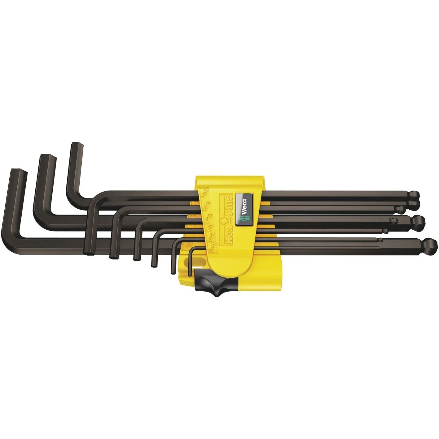 Wera 950/9 Hex-Plus Imperial 1 L-Key Set, Imperial, Blacklaser, 9-Pieces - Image 1