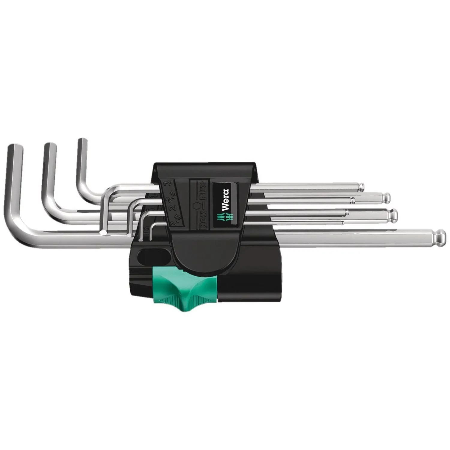 Wera 950/7 Hex-Plus 1 L-Key Set, Metric, Chrome-Plated, 7-Pieces - Image 1