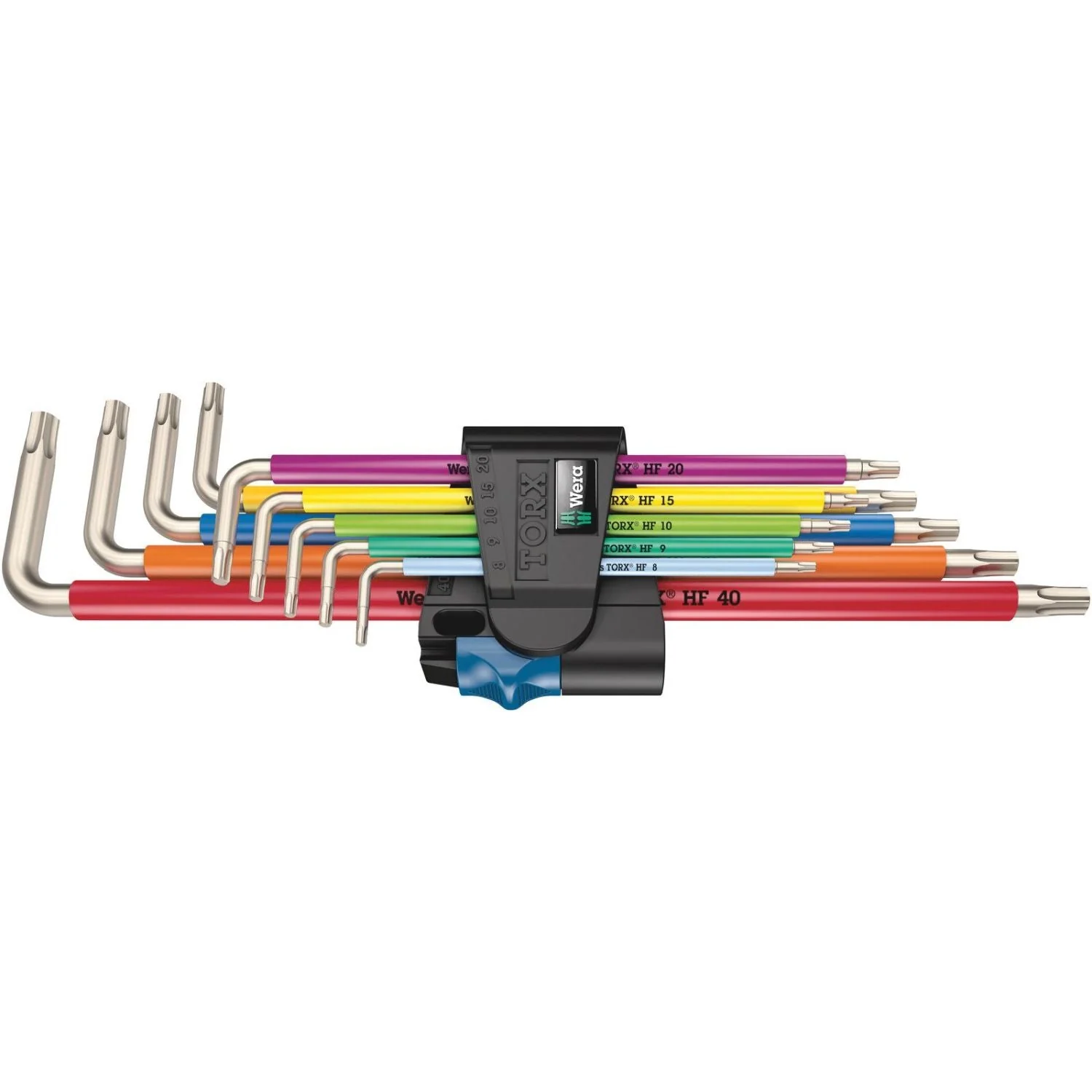 Wera 3967/9 Torx Sxl Multicolour Hf Stainless 1 L-Key Set With Holding Function, Stainless, 9-Pieces - Image 2