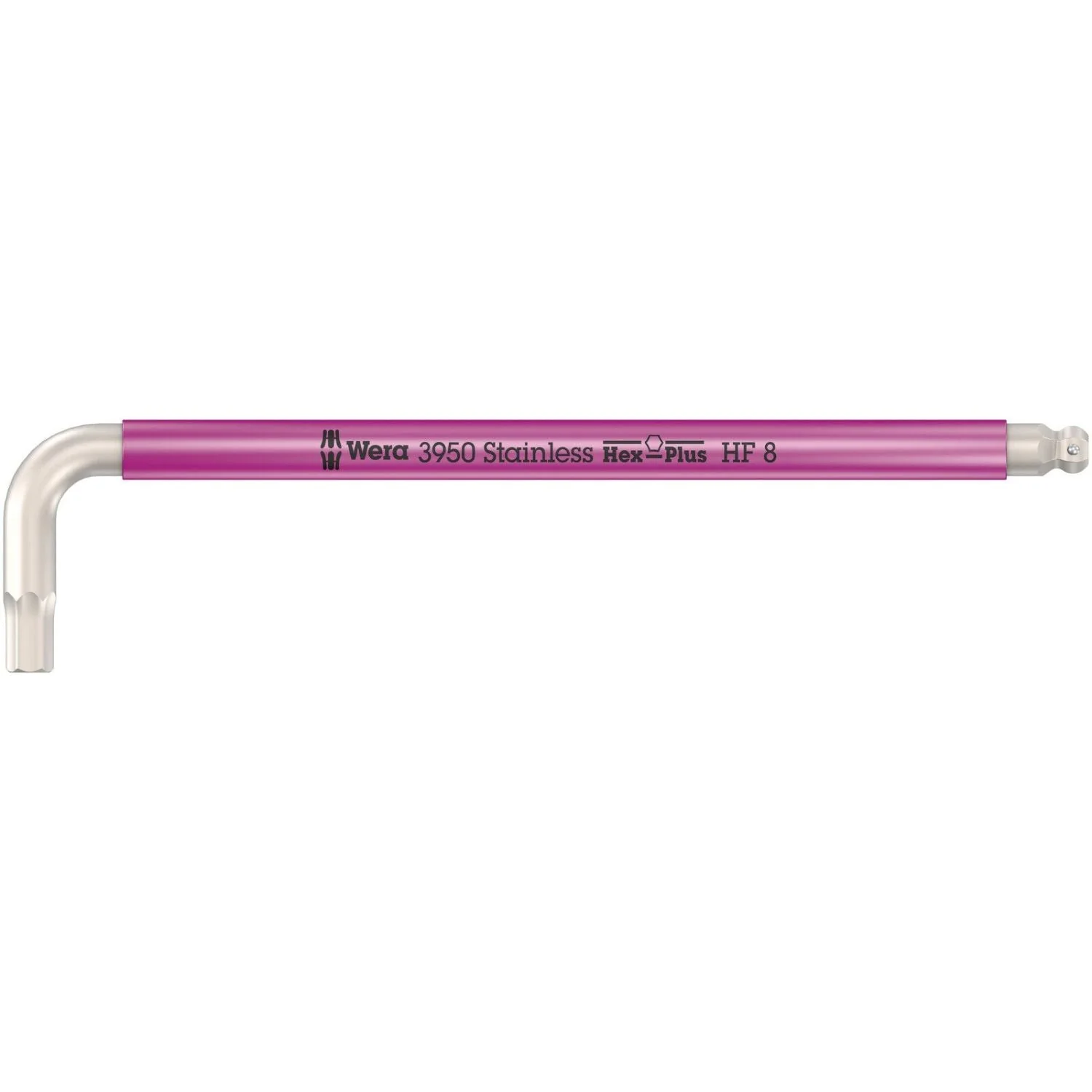 Wera 3950 Spkl Multicolour Hf L-Key, Metric, Stainless Steel, With Holding Function, 8x195-mm. - Image 1