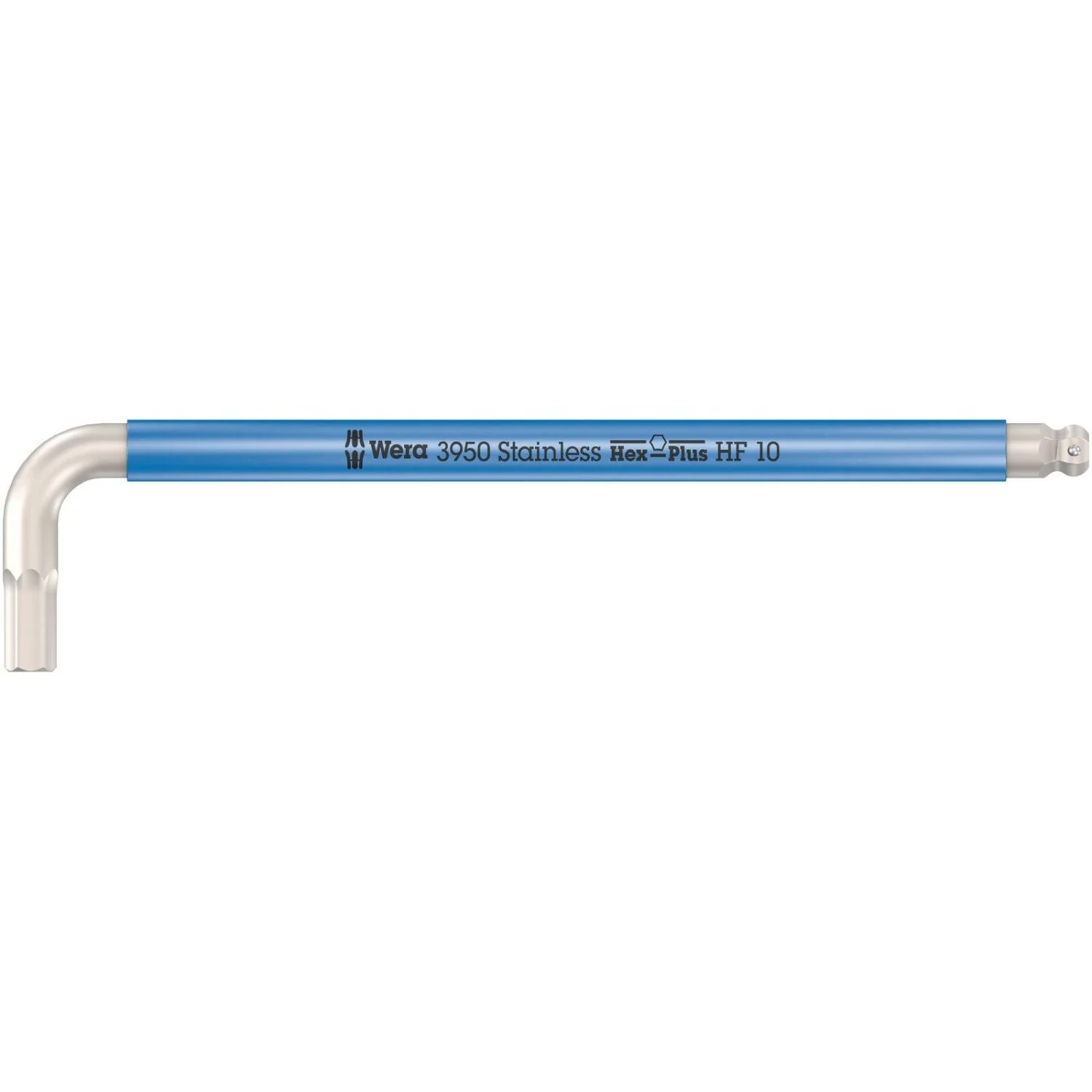 Wera 3950 Spkl Multicolour Hf L-Key, Metric, Stainless Steel, With Holding Function, 10x224-mm. - Image 1