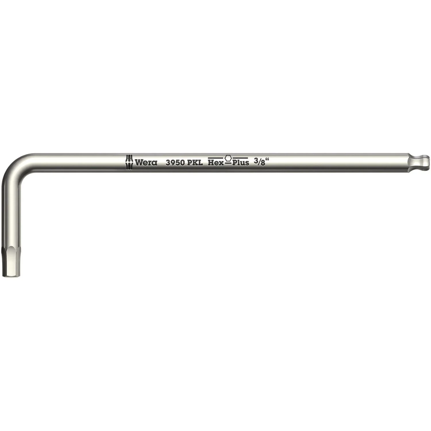 Wera 3950 Pkl L-Key, Imperial, Stainless, 5/16-in.x195-mm. - Image 2