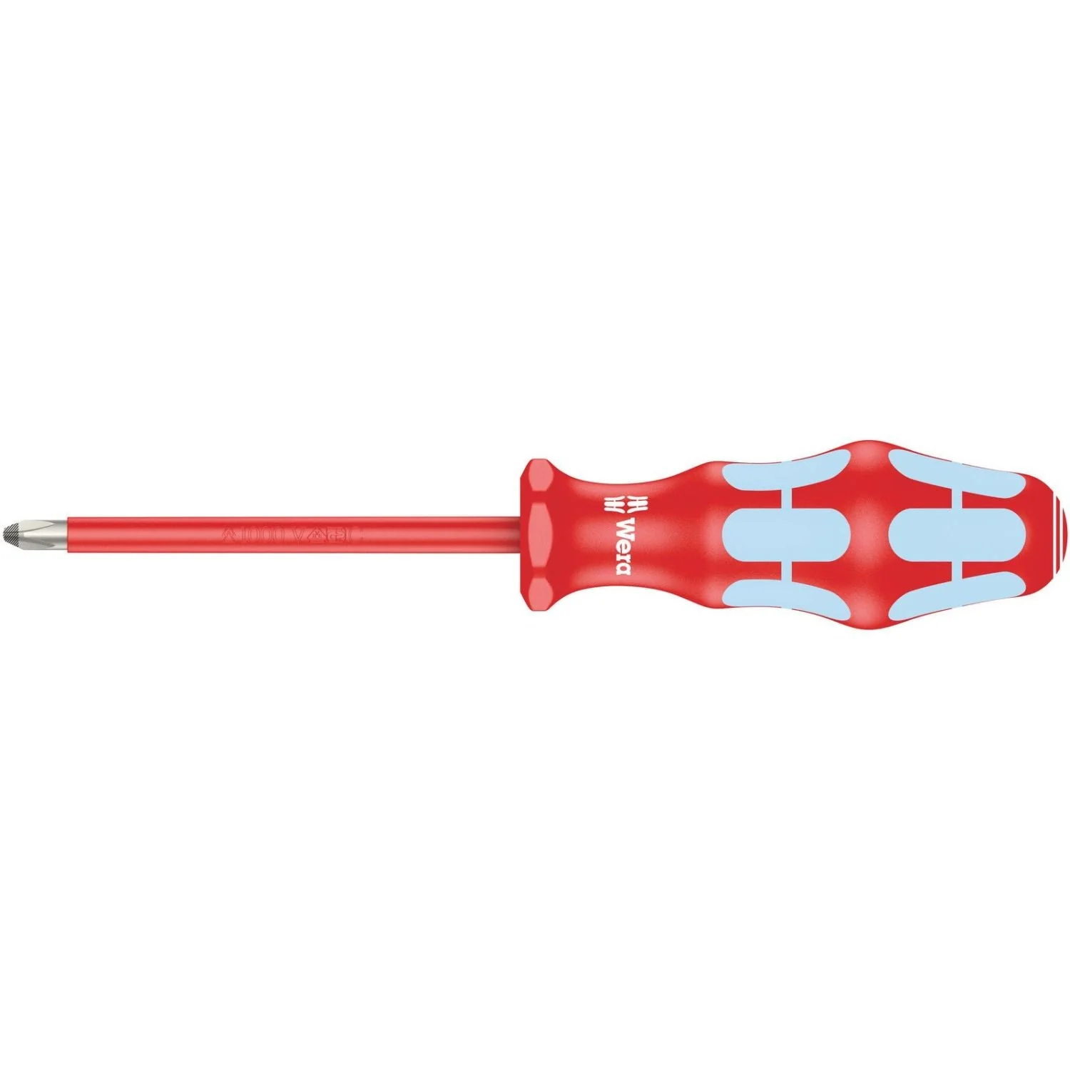Wera 3162 I Ph VDE Insulated Screwdriver For Phillips Screws, Stainless, Ph 2x100-mm. - Image 1