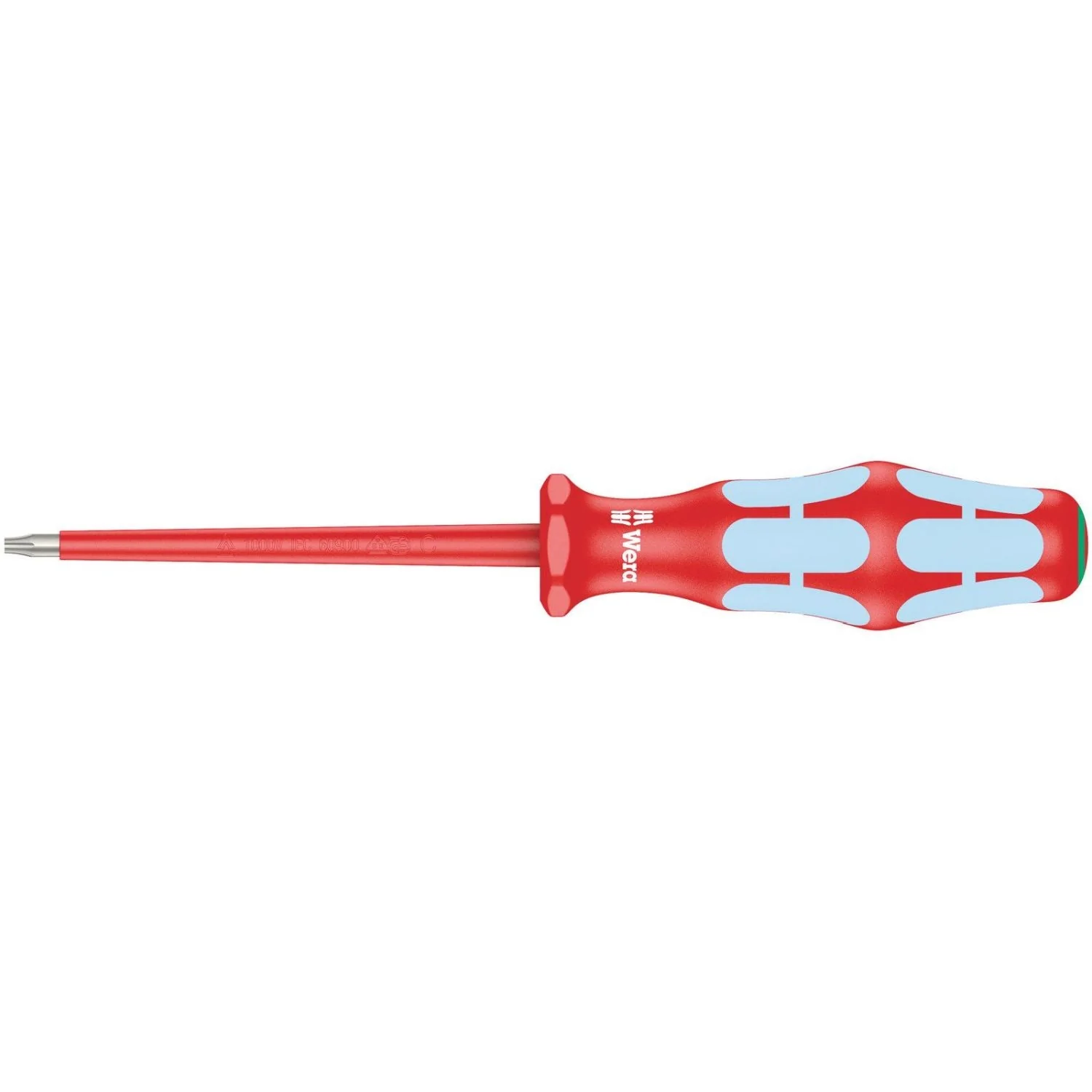 Wera 3167 I VDE Insulated Torx Screwdriver, Stainless Steel, Torx 8x80-mm. - Image 1