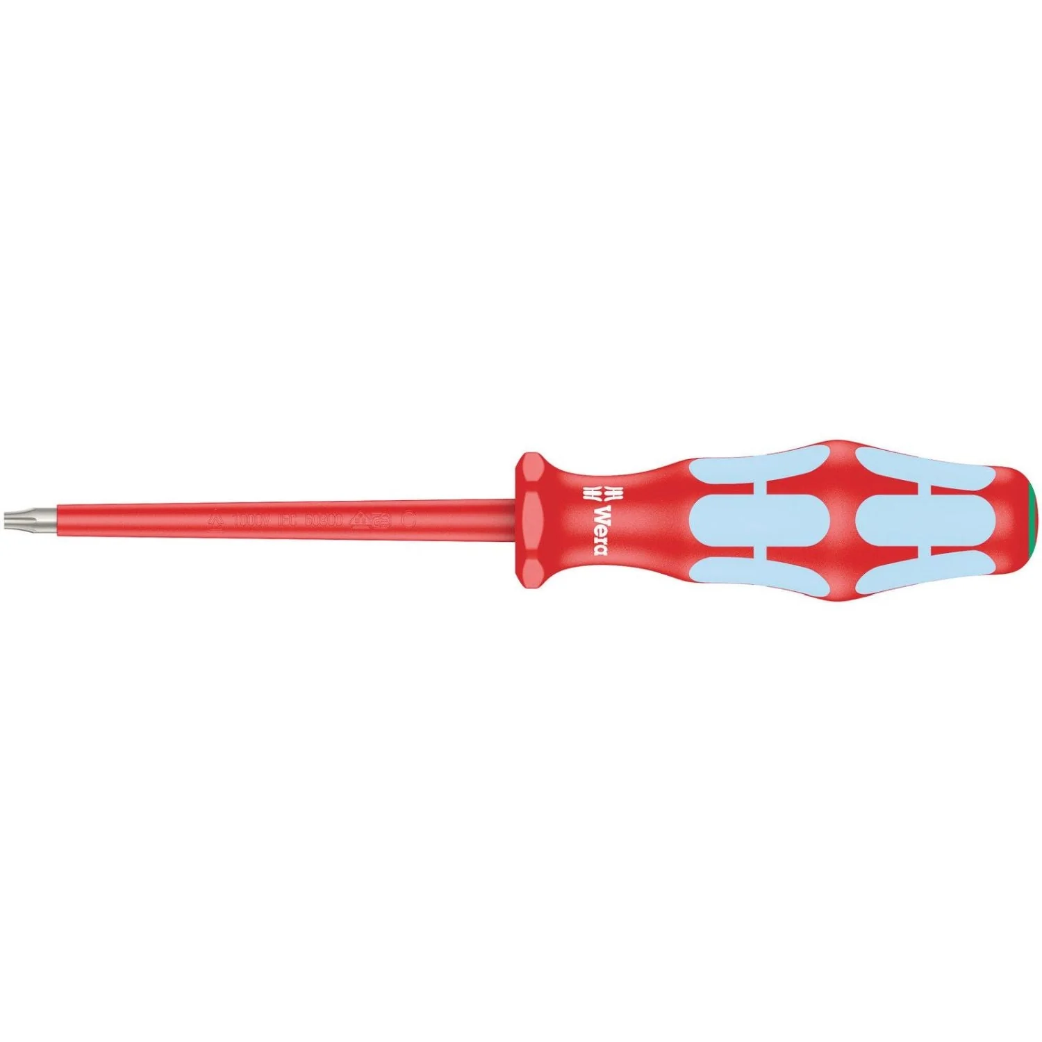 Wera 3167 I VDE Insulated Torx Screwdriver, Stainless Steel, Torx 10x80-mm. - Image 1